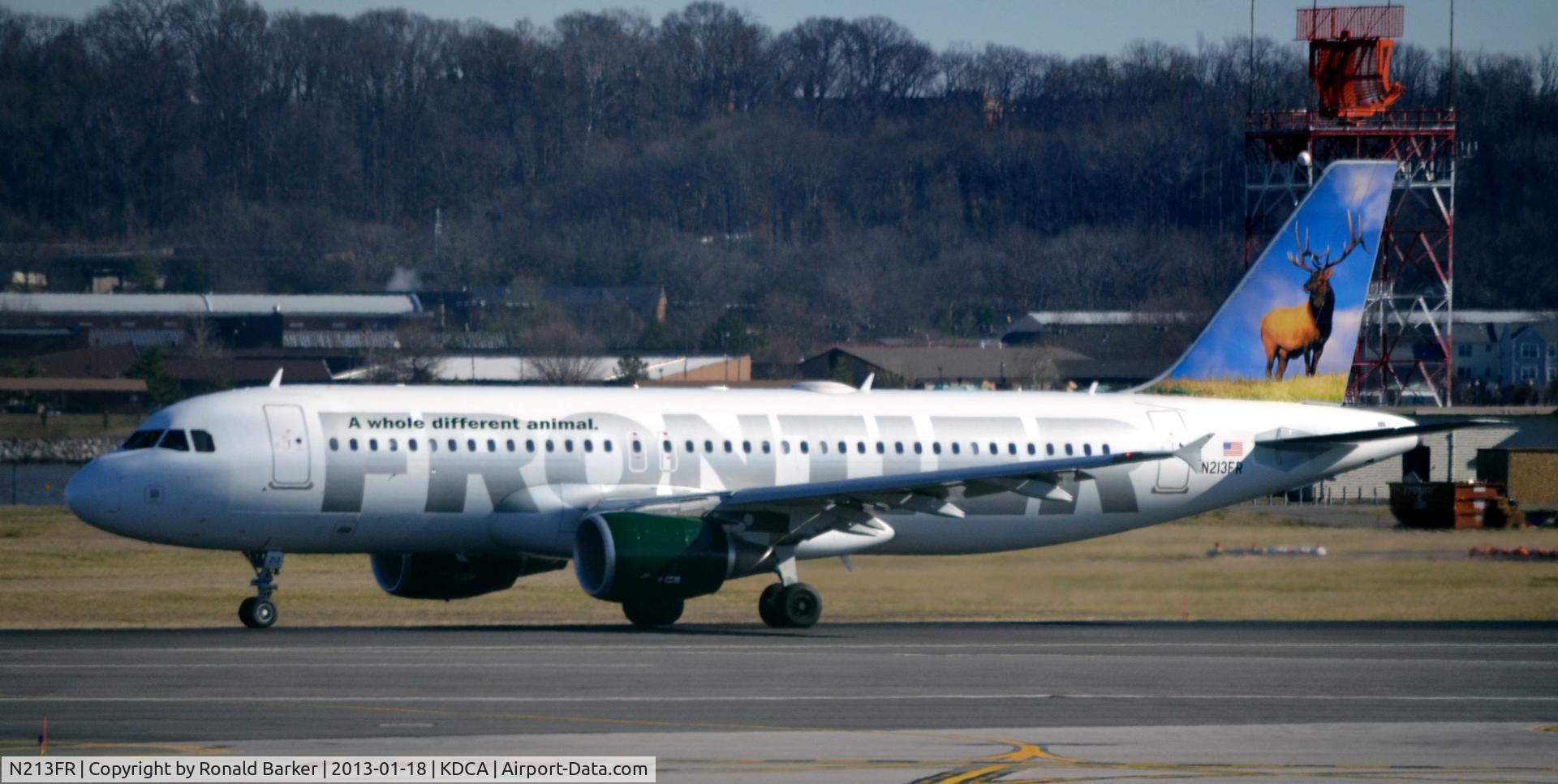 N213FR, 2011 Airbus A320-214 C/N 4704, Takeoff DCA