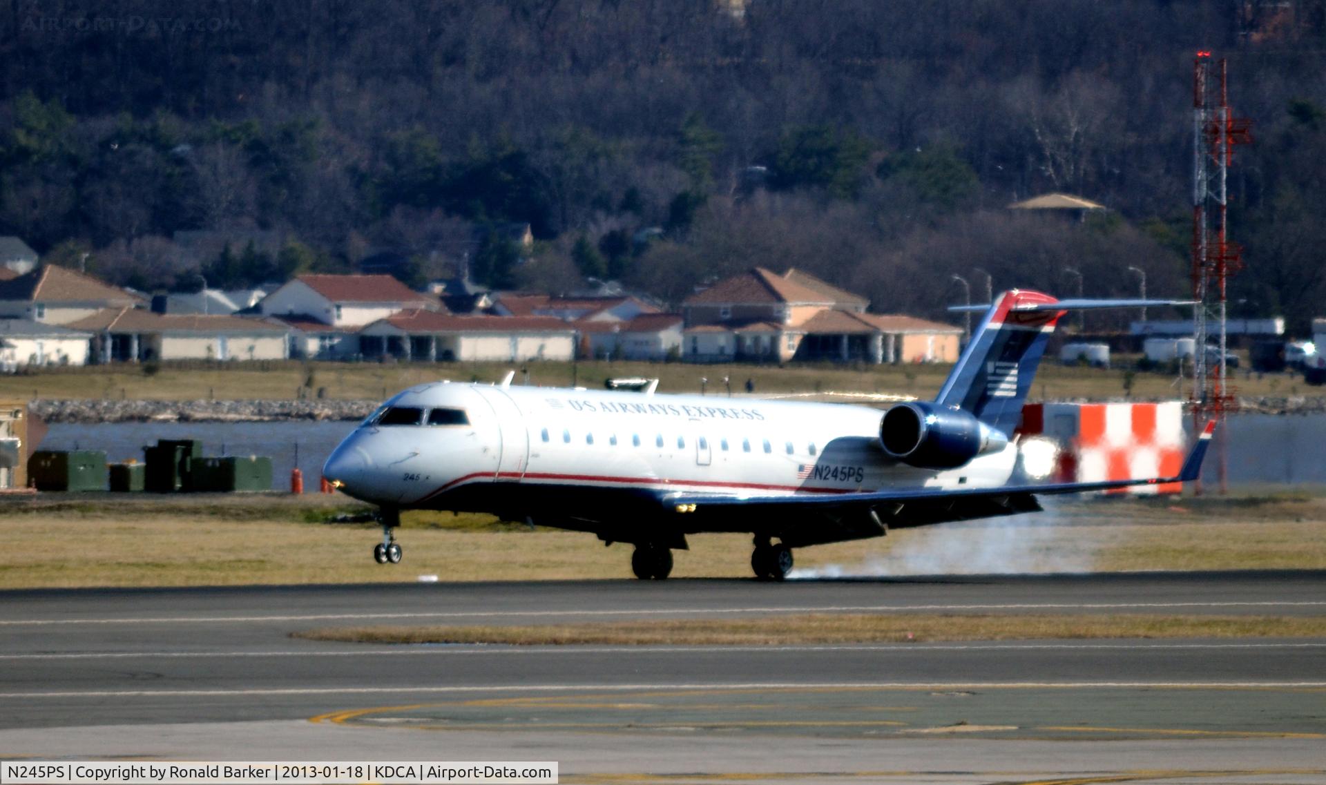 N245PS, 2004 Bombardier CRJ-200ER (CL-600-2B19) C/N 7919, Touchdown    Landing DCA