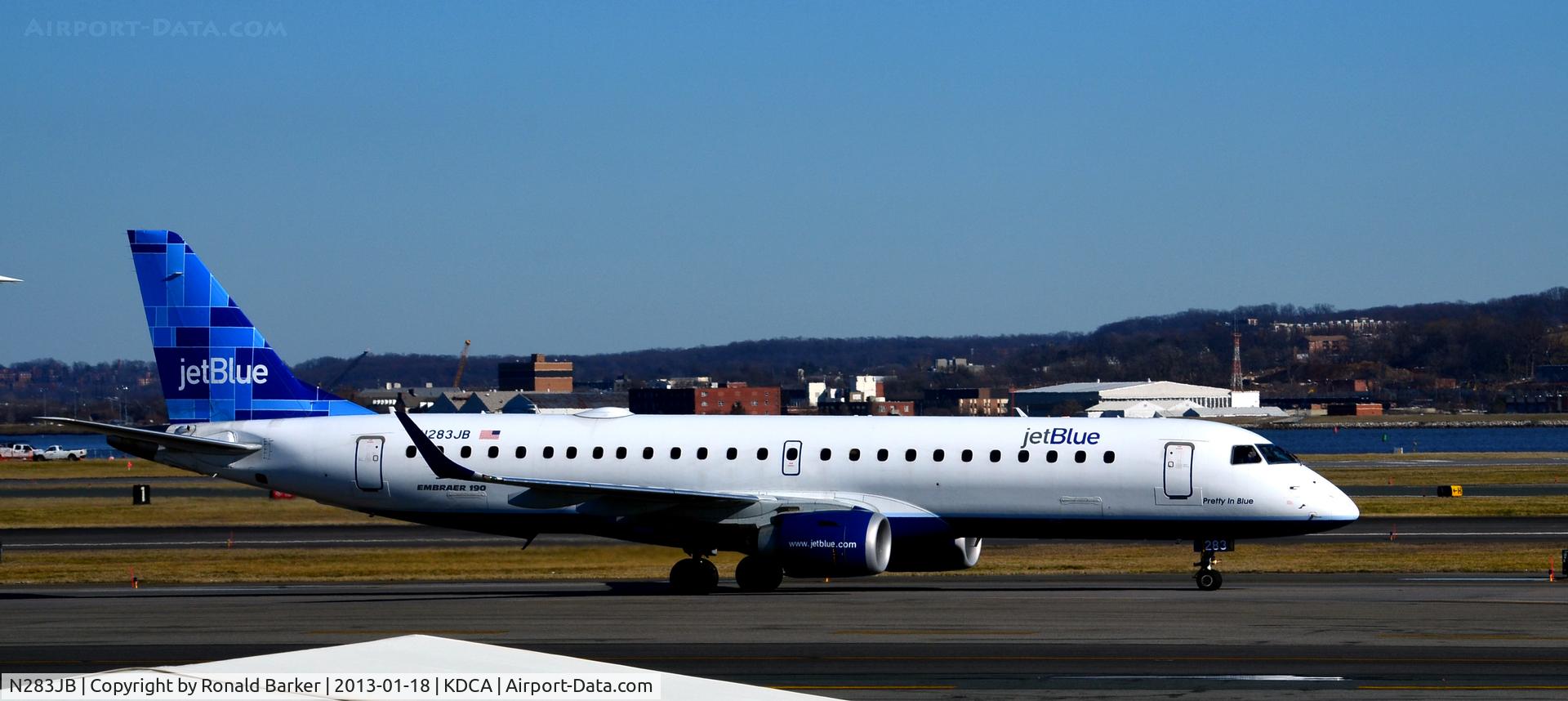 N283JB, 2007 Embraer 190AR (ERJ-190-100IGW) C/N 19000125, Taxi DCA