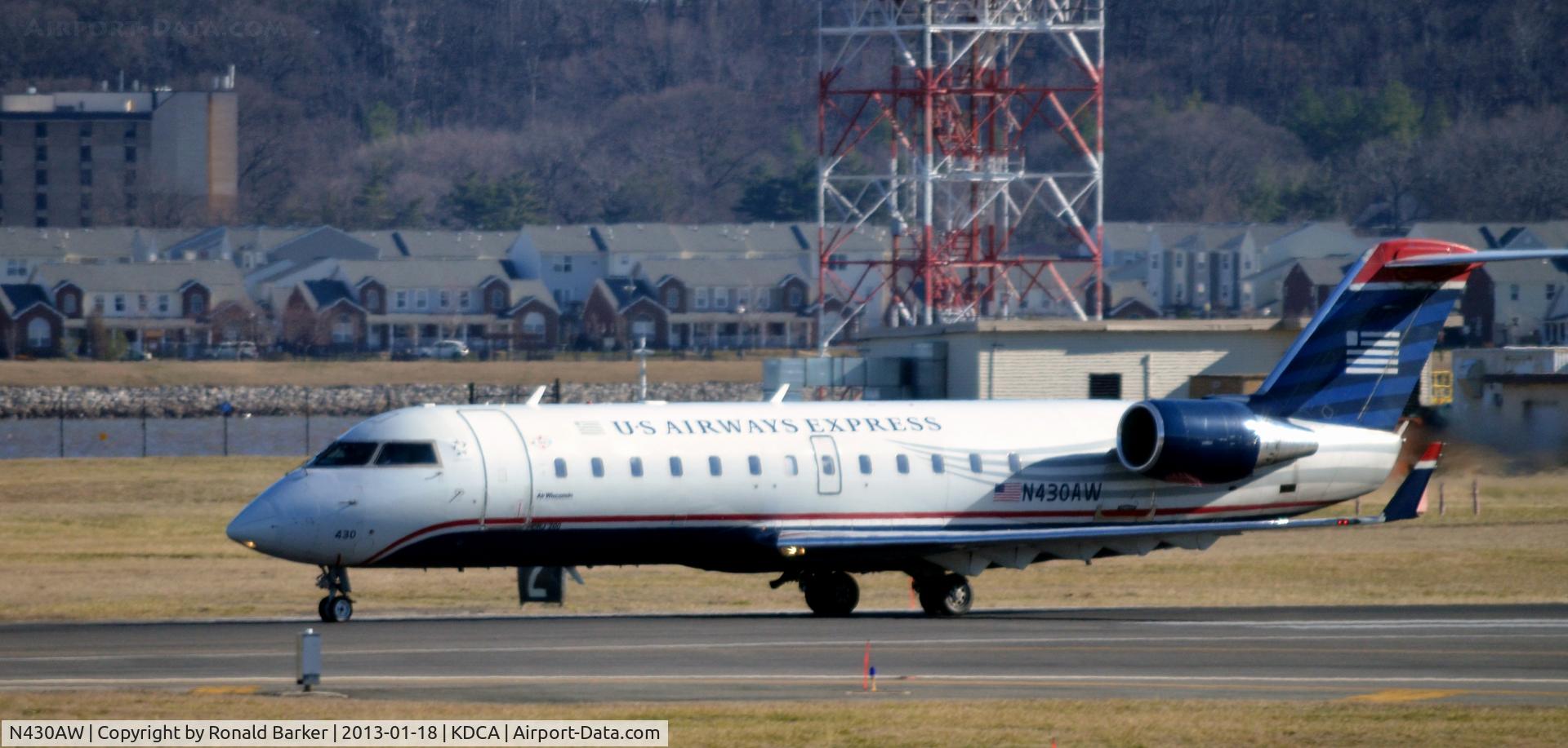 N430AW, 2002 Bombardier CRJ-200LR (CL-600-2B19) C/N 7719, Takeoff DCA