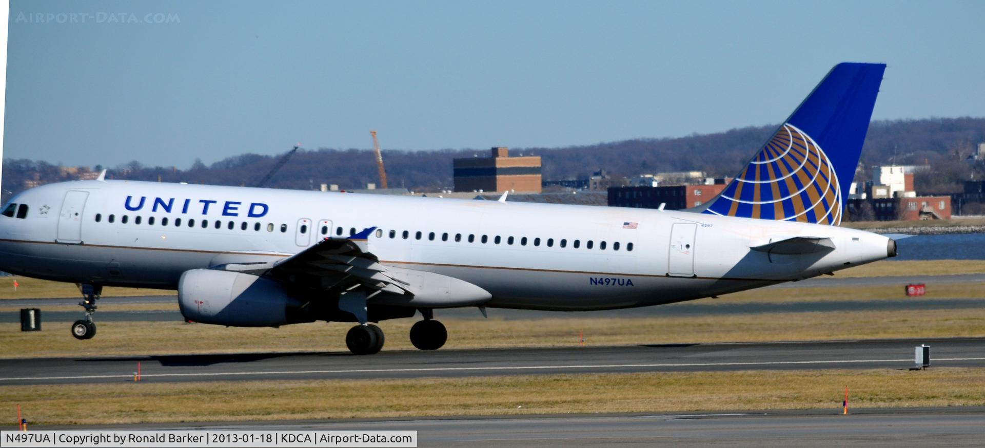 N497UA, 2002 Airbus A320-232 C/N 1847, Takeoff DCa