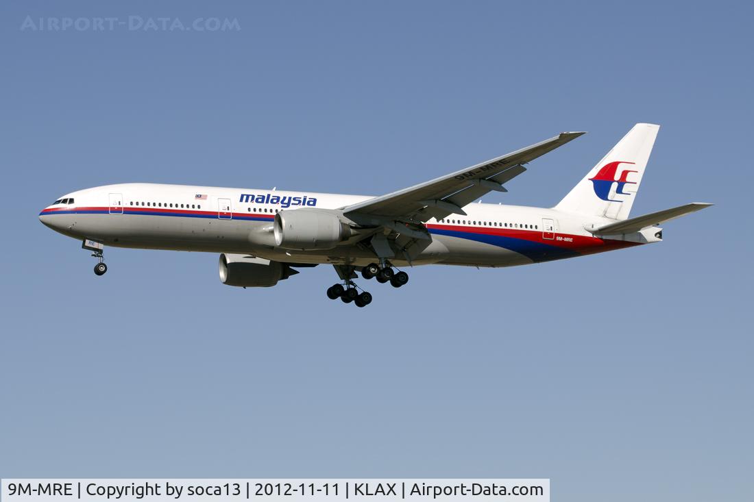 9M-MRE, 1997 Boeing 777-2H6/ER C/N 28412, On final 24R