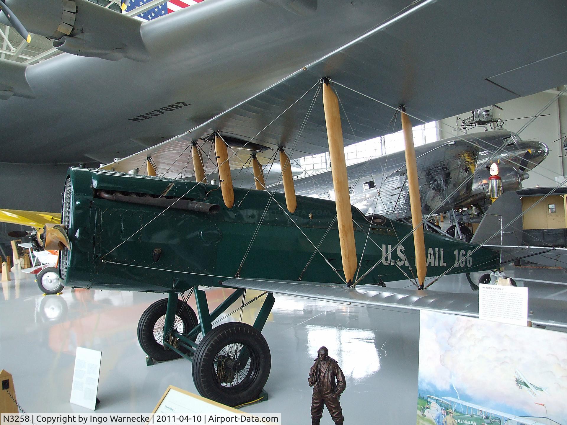 N3258, 1918 Airco DH-4M-1 C/N ET4, De Havilland D.H.4M-1 at the Evergreen Aviation & Space Museum, McMinnville OR