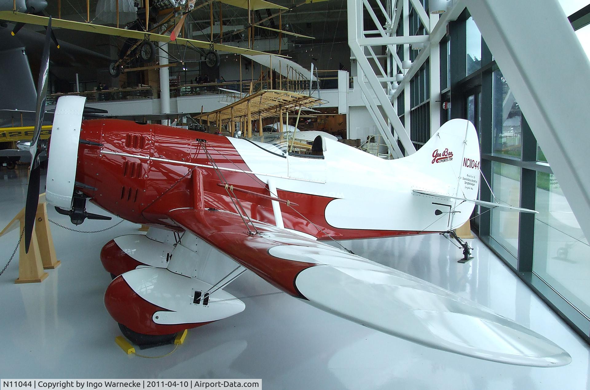 N11044, 1994 Granville Brothers Gee Bee Sportster Replica C/N X-9, Granville Brothers (S E Crosby) Gee Bee Sportster replica at the Evergreen Aviation & Space Museum, McMinnville OR
