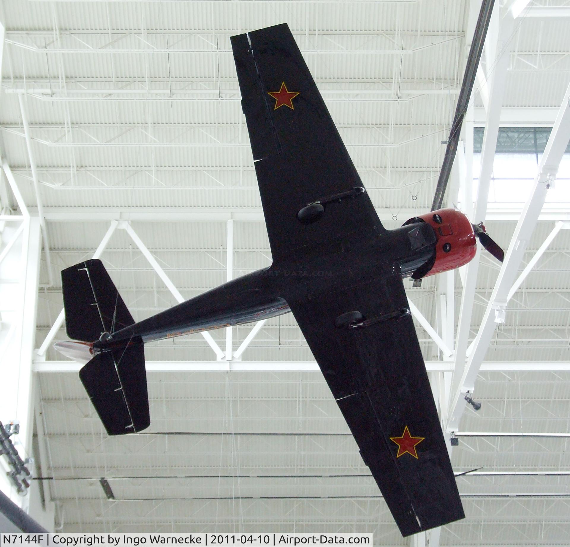 N7144F, 1983 Yakovlev Yak-50 C/N 832604, Yakovlev Yak-50 at the Evergreen Aviation & Space Museum, McMinnville OR