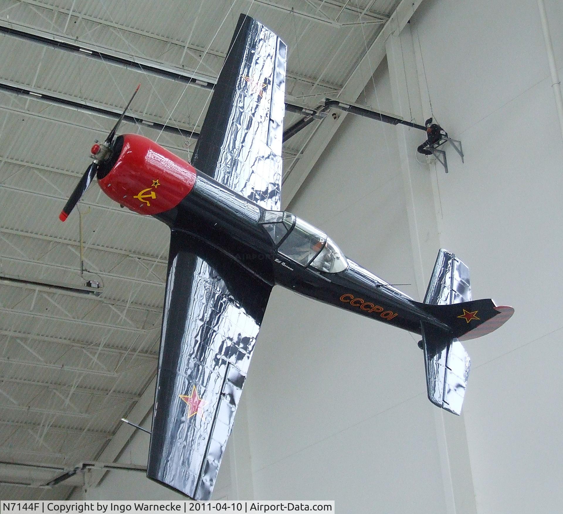 N7144F, 1983 Yakovlev Yak-50 C/N 832604, Yakovlev Yak-50 at the Evergreen Aviation & Space Museum, McMinnville OR