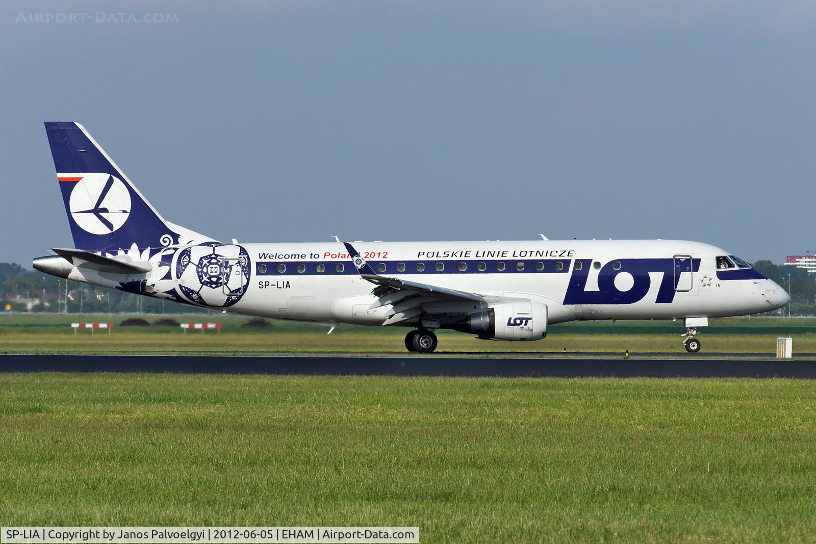 SP-LIA, 2006 Embraer 175STD (ERJ-170-200STD) C/N 17000125, LOT Polish Airlines Embraer ERJ-170-200LR 175LR taxi in EHAM/AMS