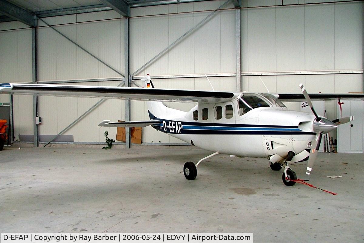 D-EFAP, 1981 Cessna P210N Pressurised Centurion C/N P21000680, Cessna P.210N Pressurized Centurion [P210-00680] Porta Westfalica~D 24/05/2006. This became HB-CZK in 2007 and was written off in a forced landing between Erzingen and Griessen Germany.