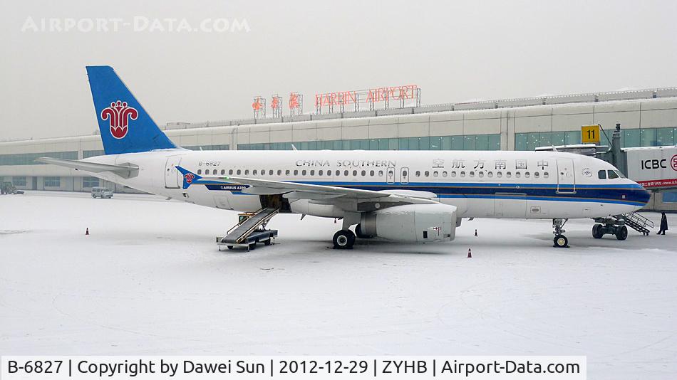 B-6827, 2011 Airbus A320-214 C/N 4982, China Southern A320 @Harbin