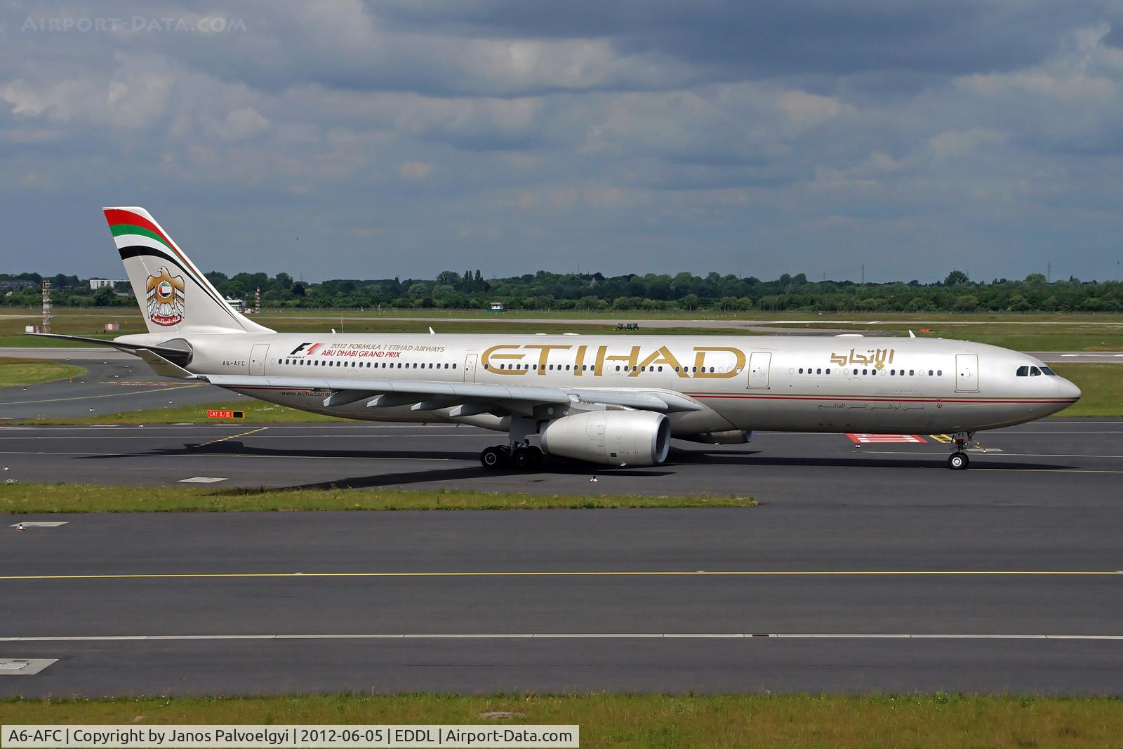 A6-AFC, 2010 Airbus A330-343X C/N 1167, Etihad Airways Airbus A330-343X taxi in EDDL/DUS