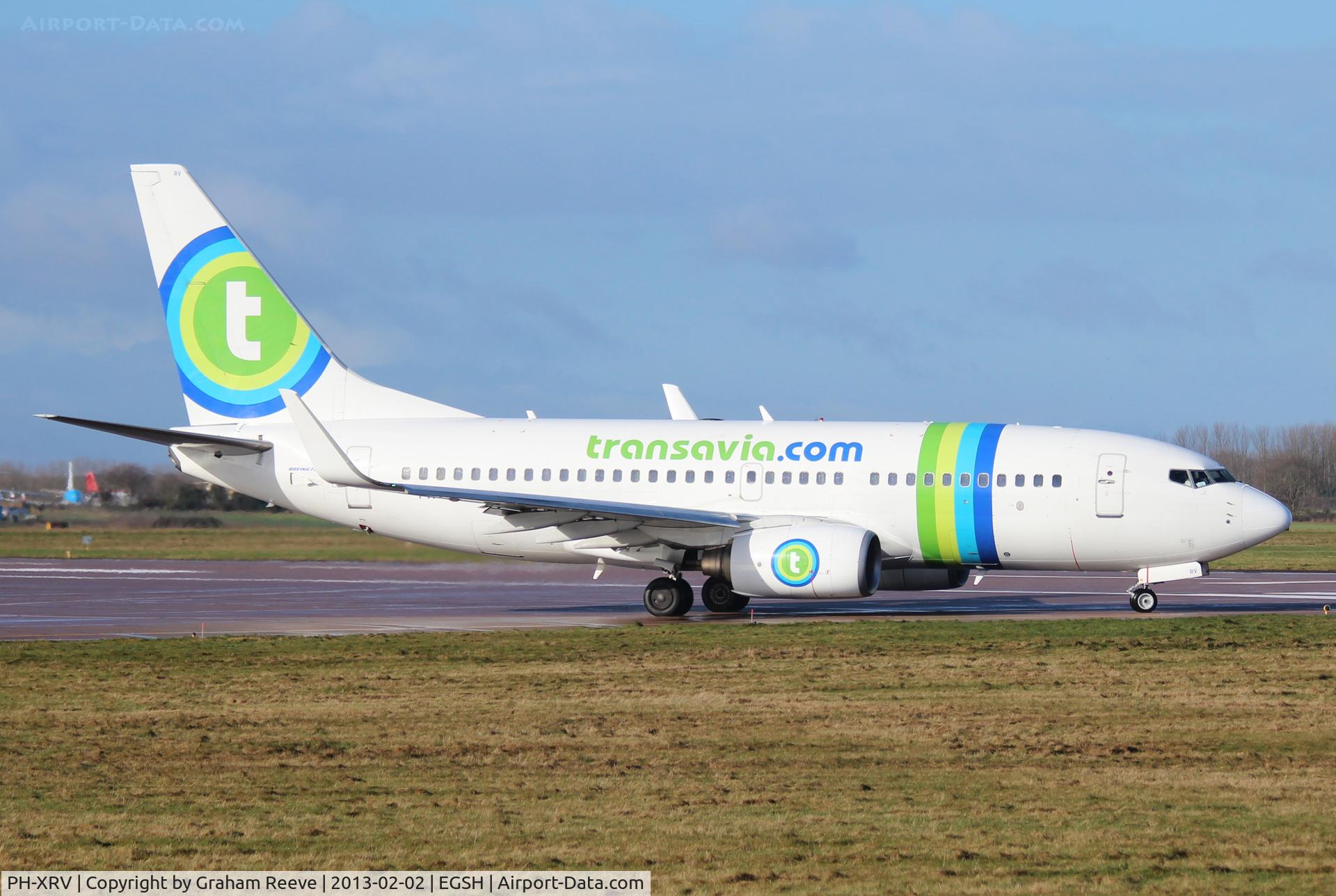 PH-XRV, 2005 Boeing 737-7K2 C/N 34170, About to depart.