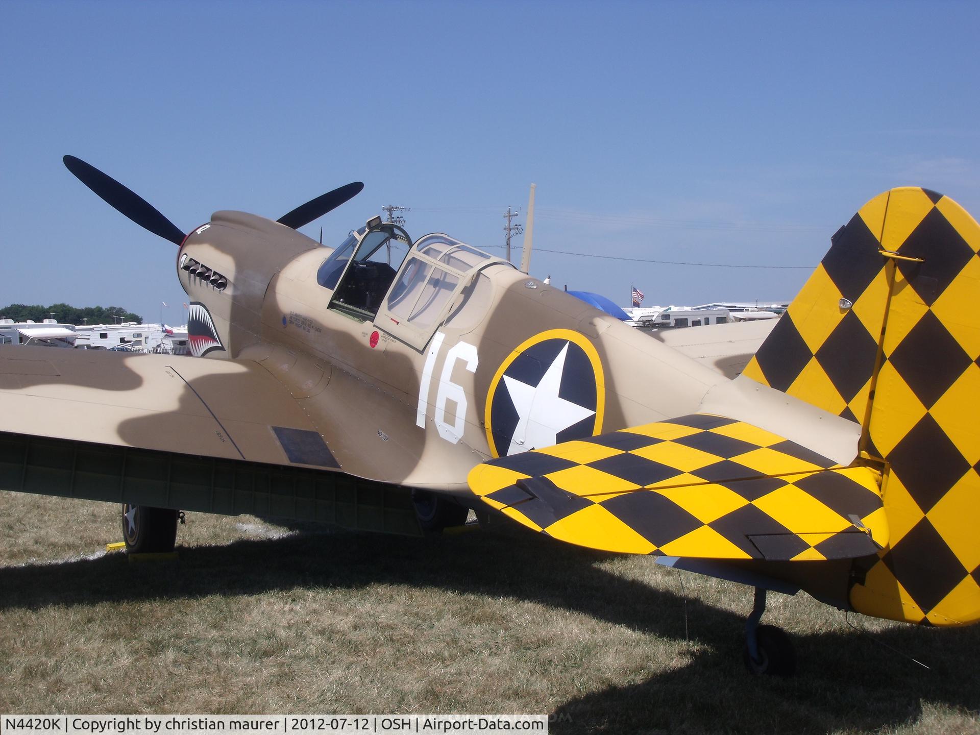 N4420K, Curtiss P-40E Warhawk C/N AK75315134, P-40