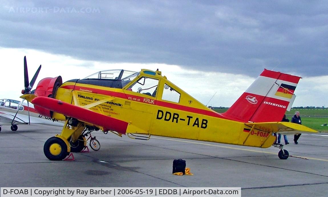 D-FOAB, 1978 PZL-Okecie PZL-106AR/2M Kruk C/N 48040, PZL-Okecie PZL-106A Kruk [48040] Berlin-Schonefeld~D 19/05/2006