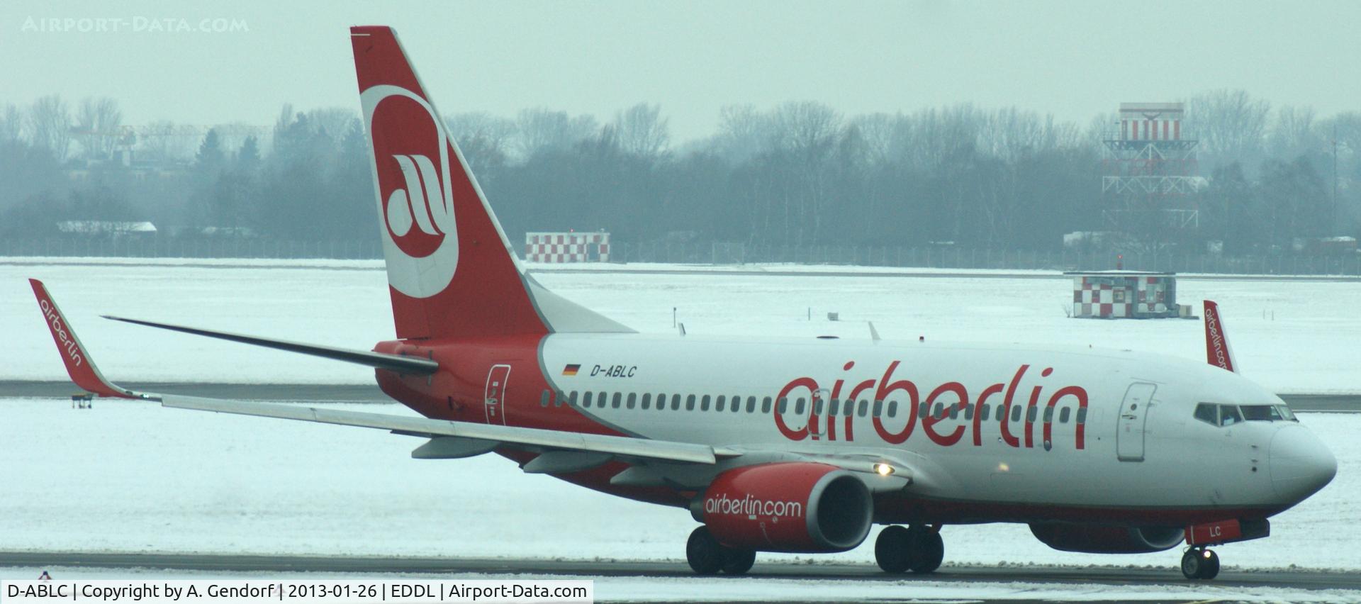 D-ABLC, 2008 Boeing 737-76J C/N 36116, Air Berlin, seen here on the taxiway at Düsseldorf Int´l (EDDL)