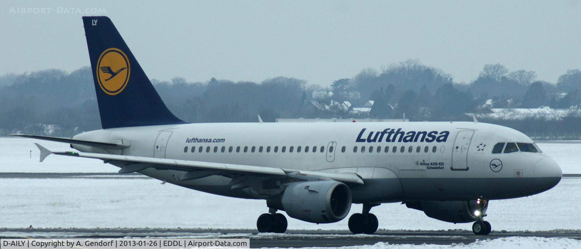 D-AILY, 1998 Airbus A319-114 C/N 875, Lufthansa, seen here at Düsseldorf Int´l (EDDL)