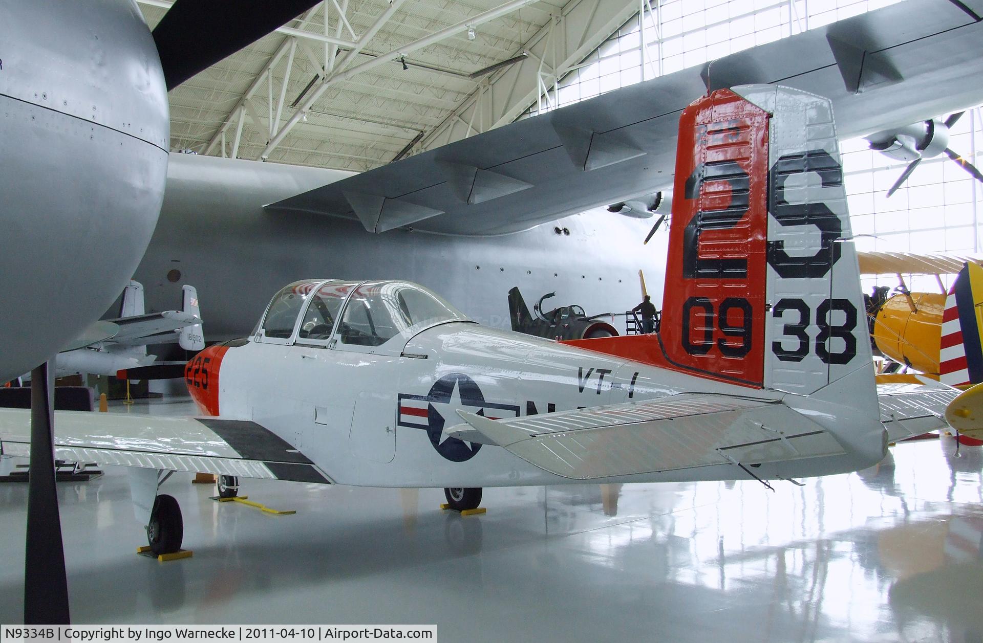 N9334B, 1956 Beech D-45 Mentor C/N BG-272, Beechcraft D-45 (T-34B Mentor) at the Evergreen Aviation & Space Museum, McMinnville OR