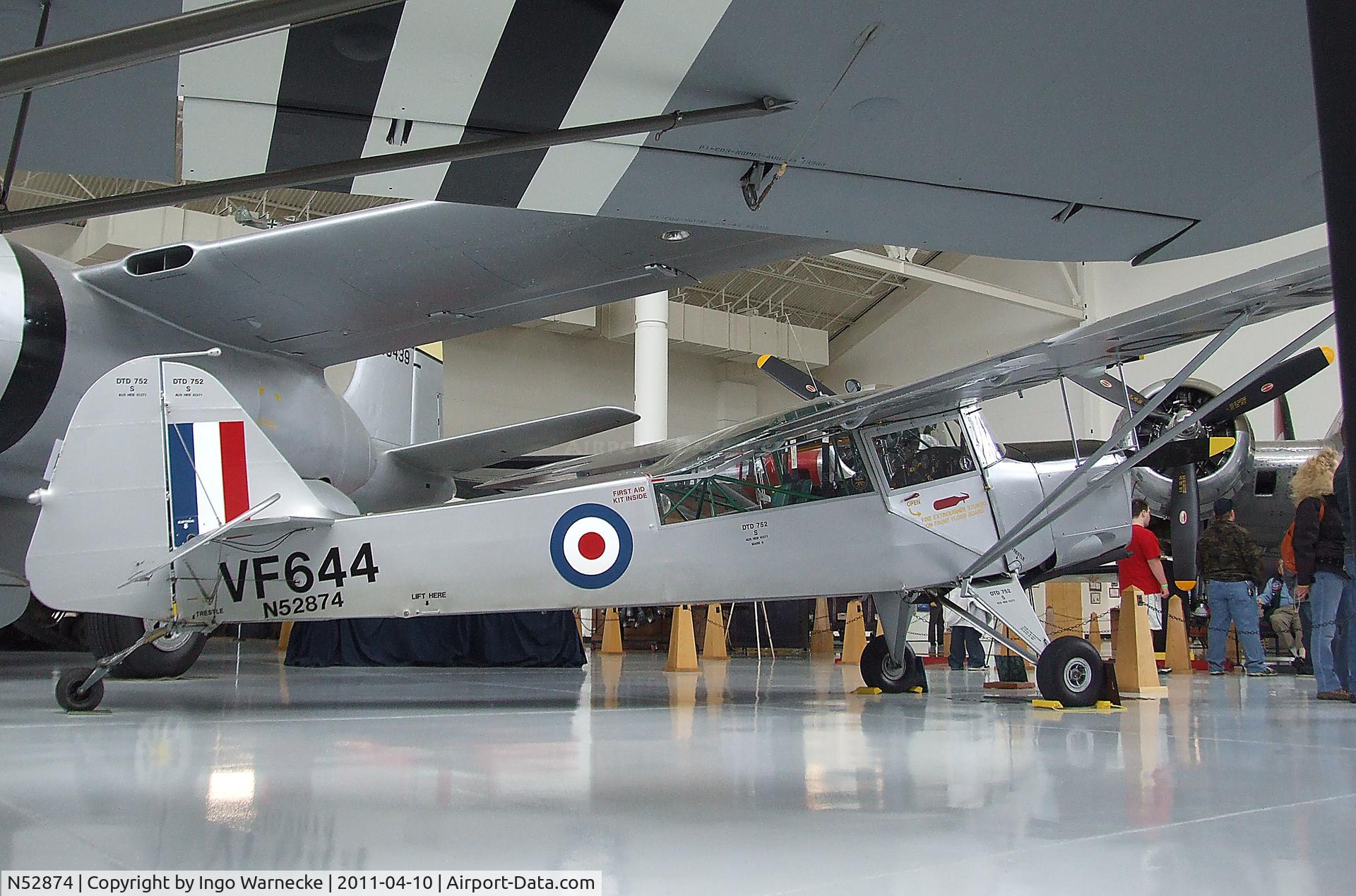 N52874, 1947 Auster MK 6 C/N TAY-371-W, Auster AOP6 at the Evergreen Aviation & Space Museum, McMinnville OR