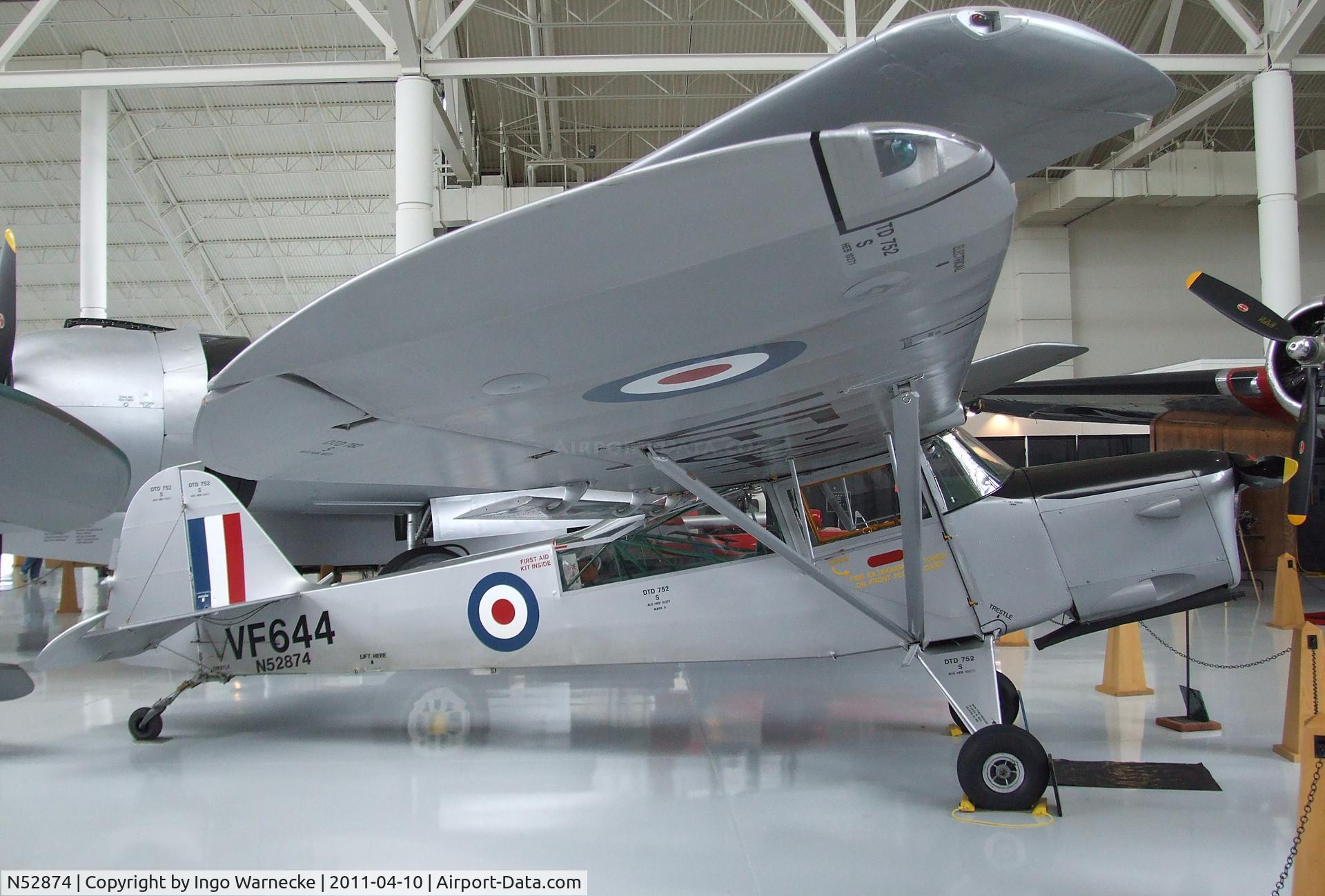 N52874, 1947 Auster MK 6 C/N TAY-371-W, Auster AOP6 at the Evergreen Aviation & Space Museum, McMinnville OR