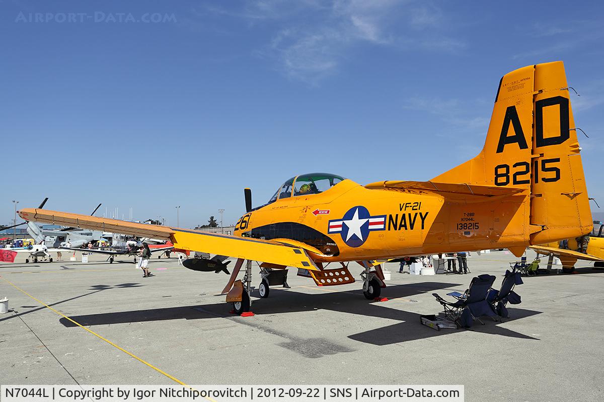 N7044L, 1955 North American T-28B Trojan C/N 200-286 (138215), Salinas 2012 Air Show