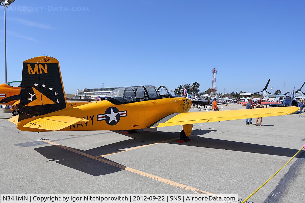 N341MN, 1956 Beech D-45 (T-34B) Mentor C/N BG-278, Salinas 2012 Air Show
