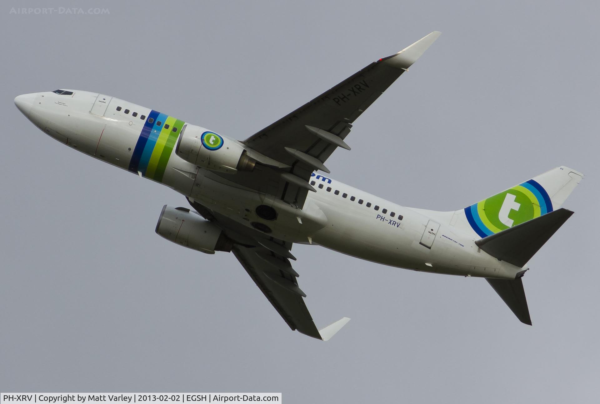 PH-XRV, 2005 Boeing 737-7K2 C/N 34170, Departing EGSH.
