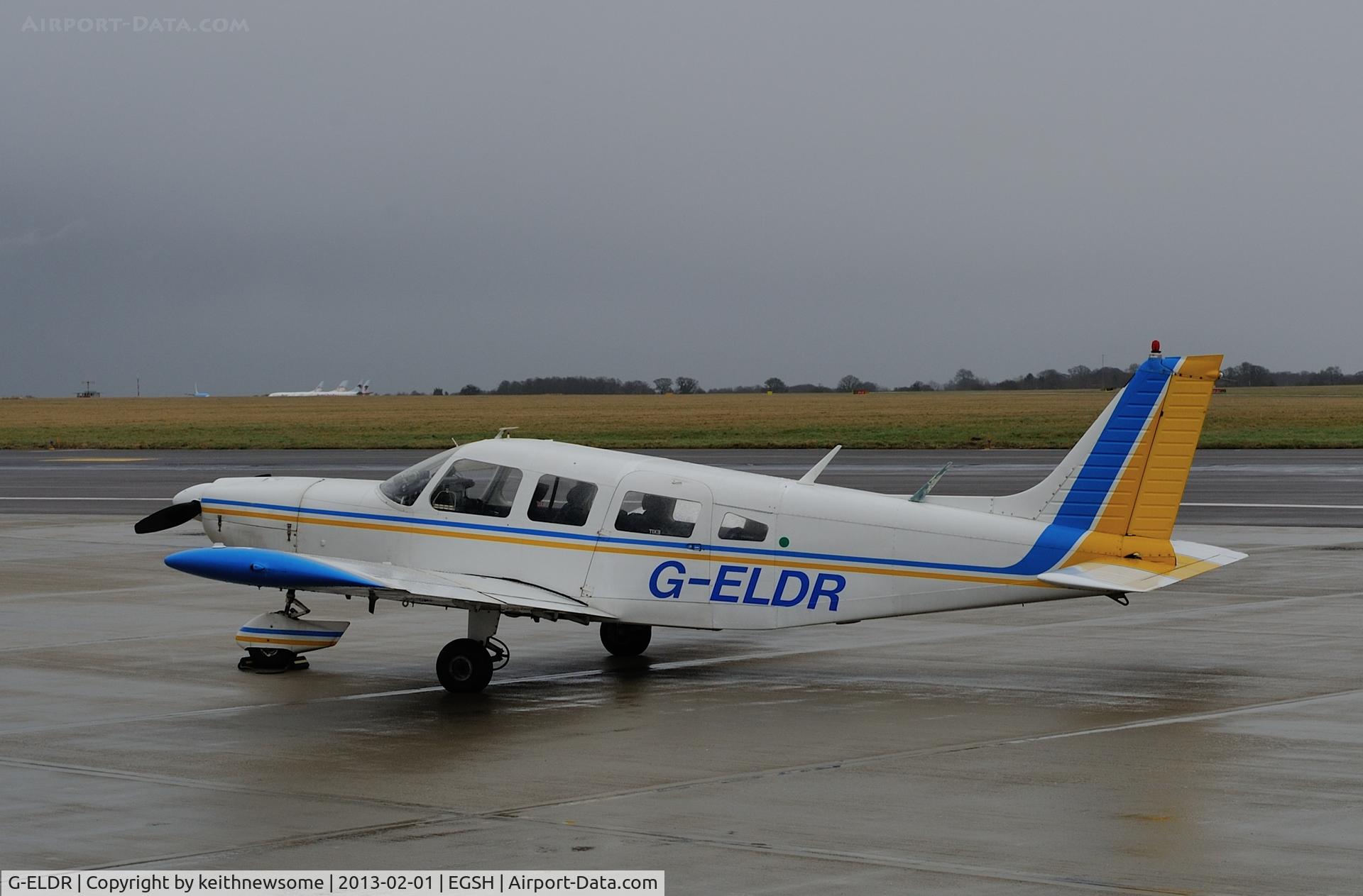 G-ELDR, 1974 Piper PA-32-260 Cherokee Six Cherokee Six C/N 32-7400027, Sitting in the rain !