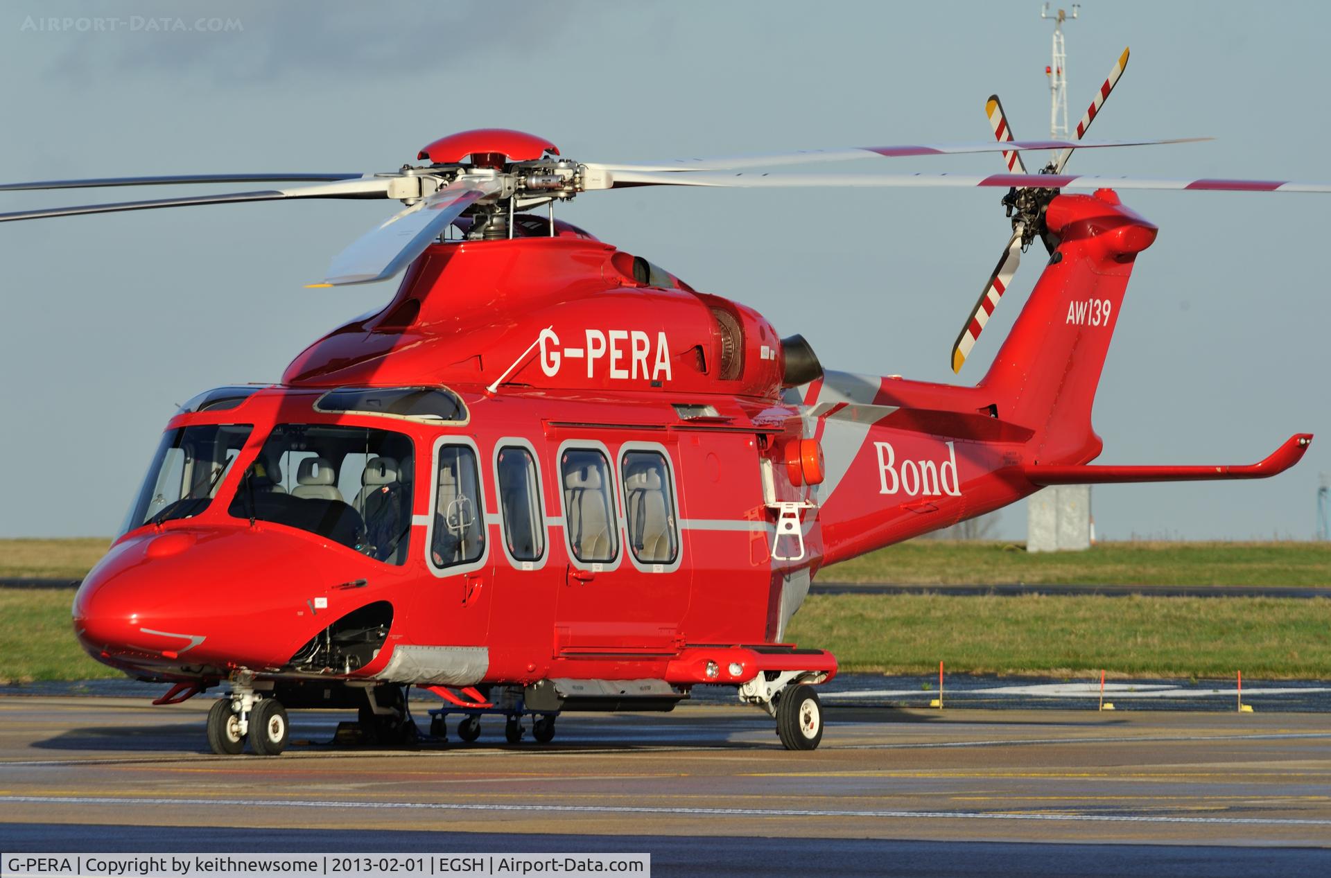 G-PERA, 2010 AgustaWestland AW-139 C/N 31322, In winter sunshine !