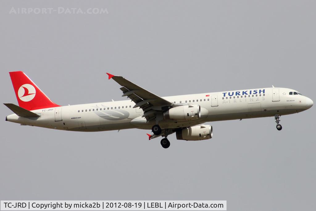 TC-JRD, 2007 Airbus A321-231 C/N 3015, Landing