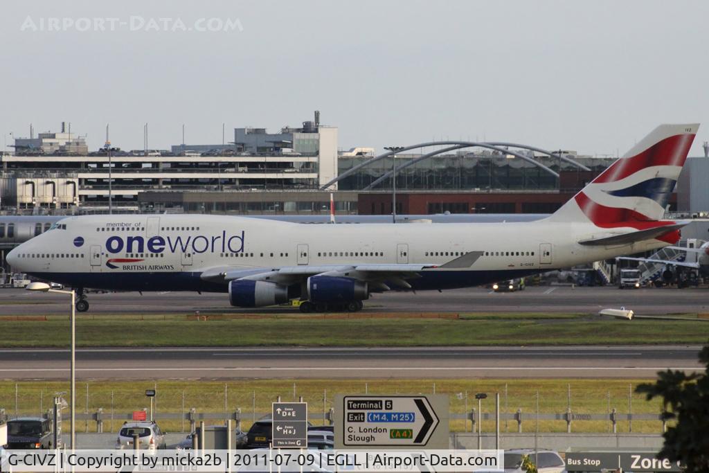 G-CIVZ, 1998 Boeing 747-436 C/N 28854, Taxiing