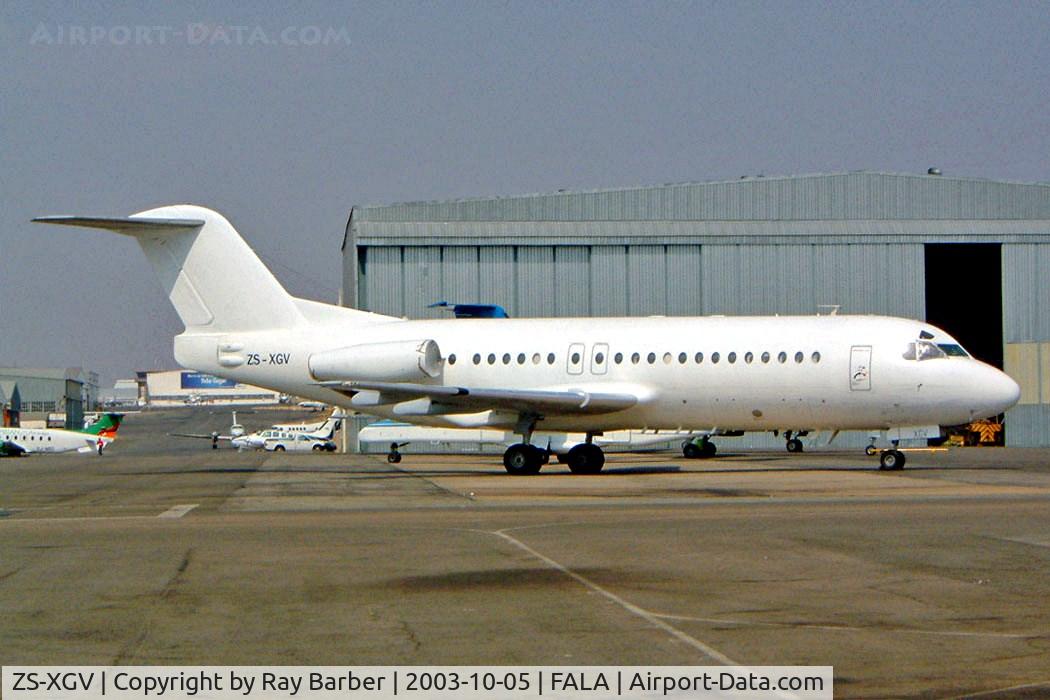 ZS-XGV, 1977 Fokker F-28-4000 Fellowship C/N 11128, Fokker F-28-4000 Fellowship [11128] (Airquarius Aviation) Laseria~ZS 05/10/2003