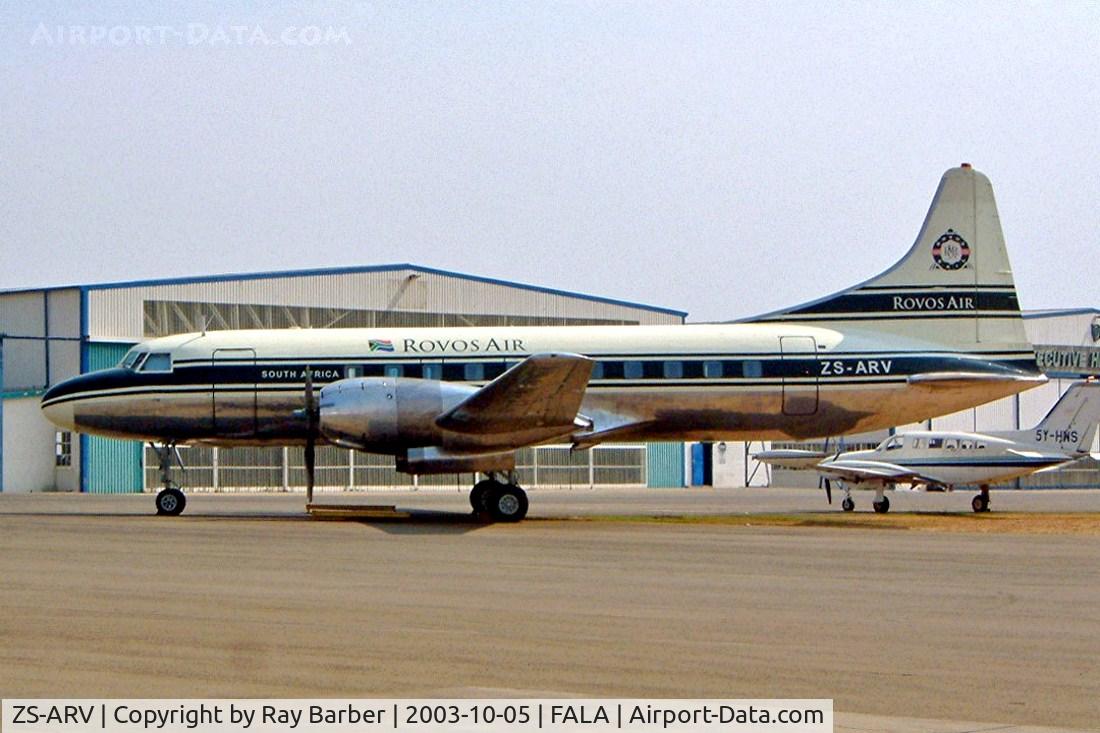 ZS-ARV, 1955 Convair C-131D Samaritan C/N 228, Convair 340 [228] (Rovos Air) Laseria~ZS 05/10/2003