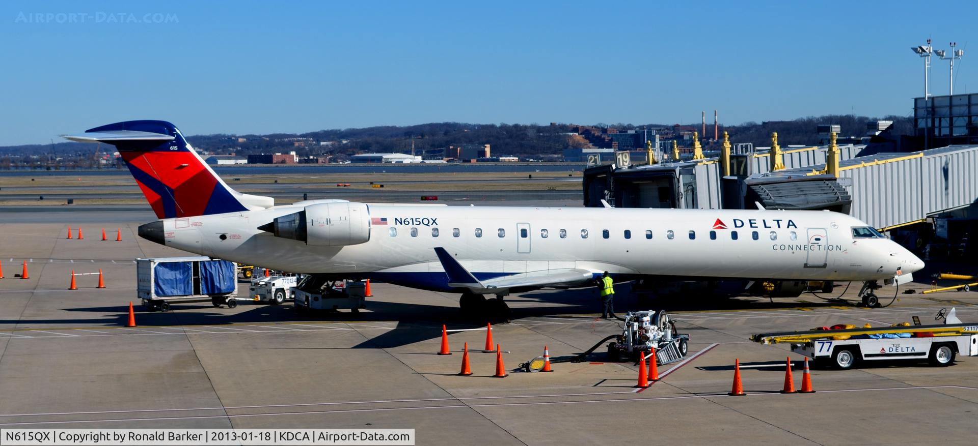 N615QX, 2002 Bombardier CRJ-701 (CL-600-2C10) Regional Jet C/N 10065, National