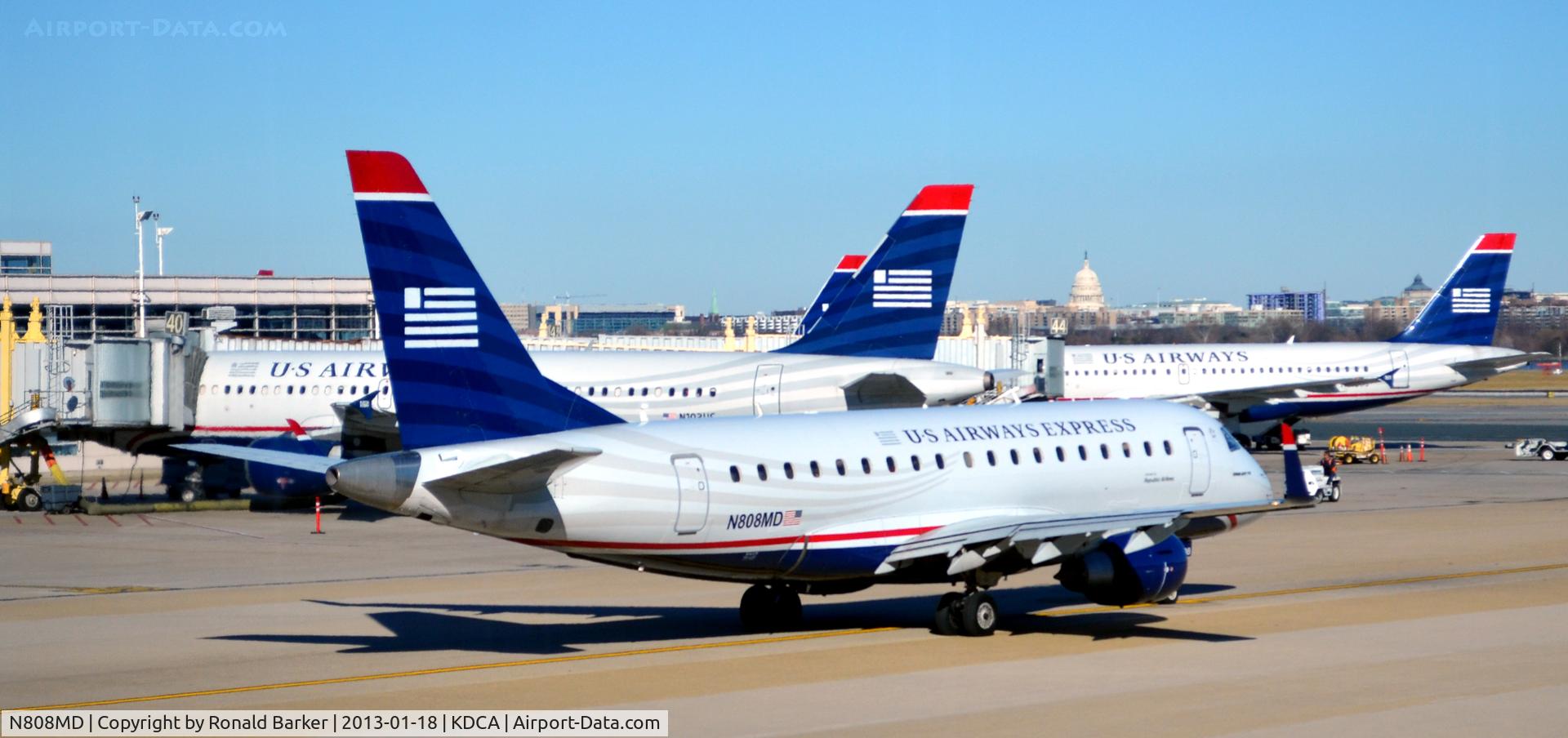N808MD, 2004 Embraer 170SU (ERJ-170-100SU) C/N 17000021, Taxi DCA