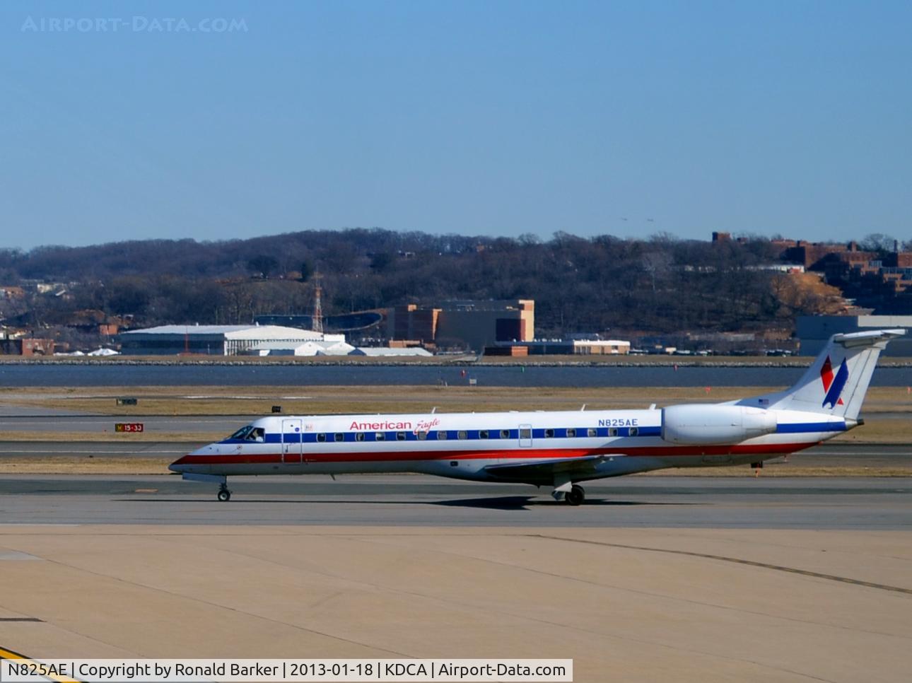 N825AE, 2002 Embraer ERJ-140LR (EMB-135KL) C/N 145589, Taxi DCA