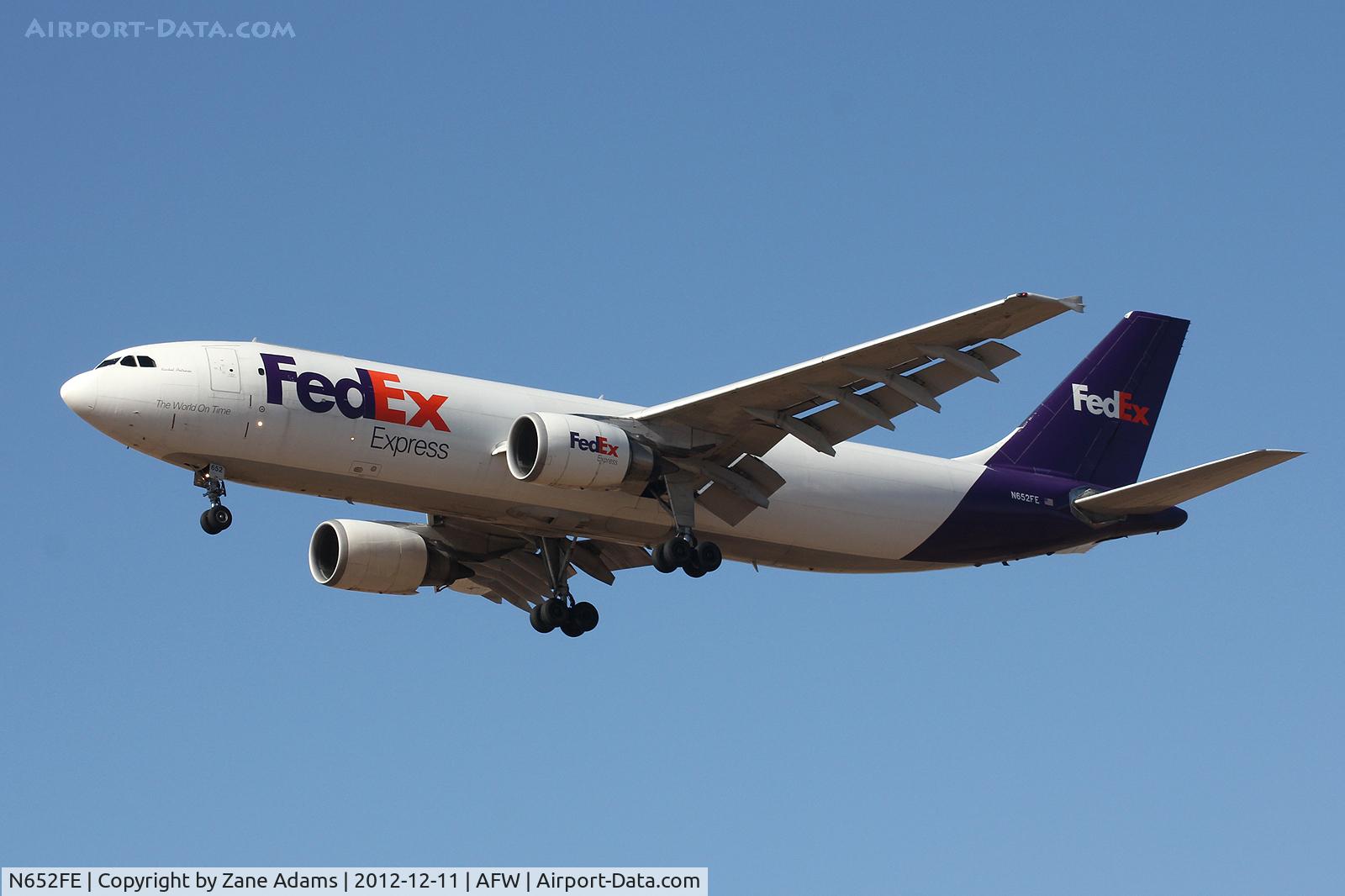 N652FE, 1994 Airbus A300F4-605R C/N 735, Landing at Alliance Airport Fort Worth, TX
