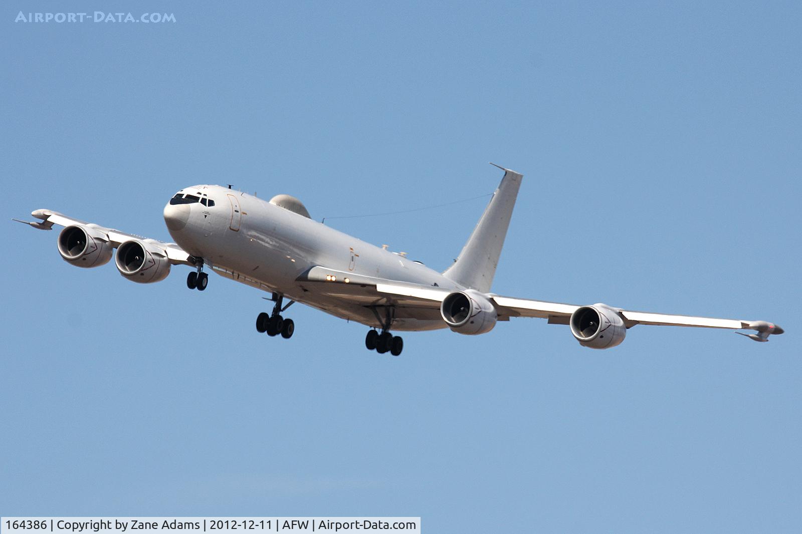 164386, 1989 Boeing E-6B Mercury C/N 23894, Landing at Alliance Airport Fort Worth, TX