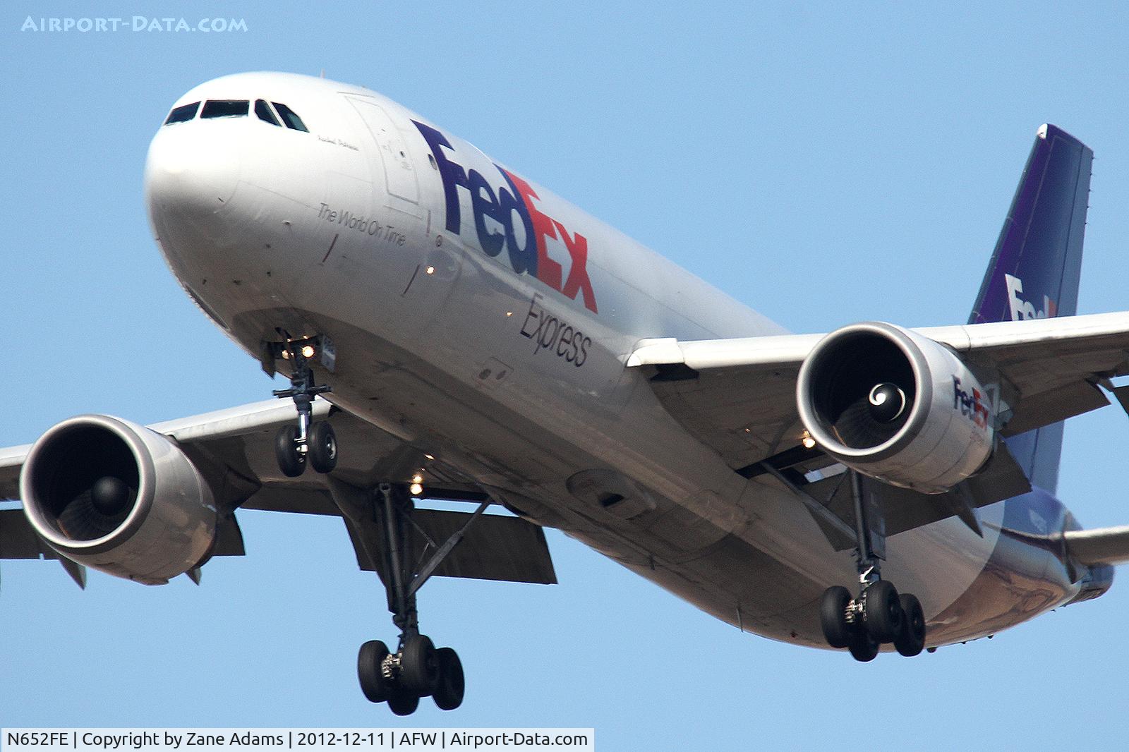 N652FE, 1994 Airbus A300F4-605R C/N 735, Landing at Alliance Airport - Fort Worth, TX