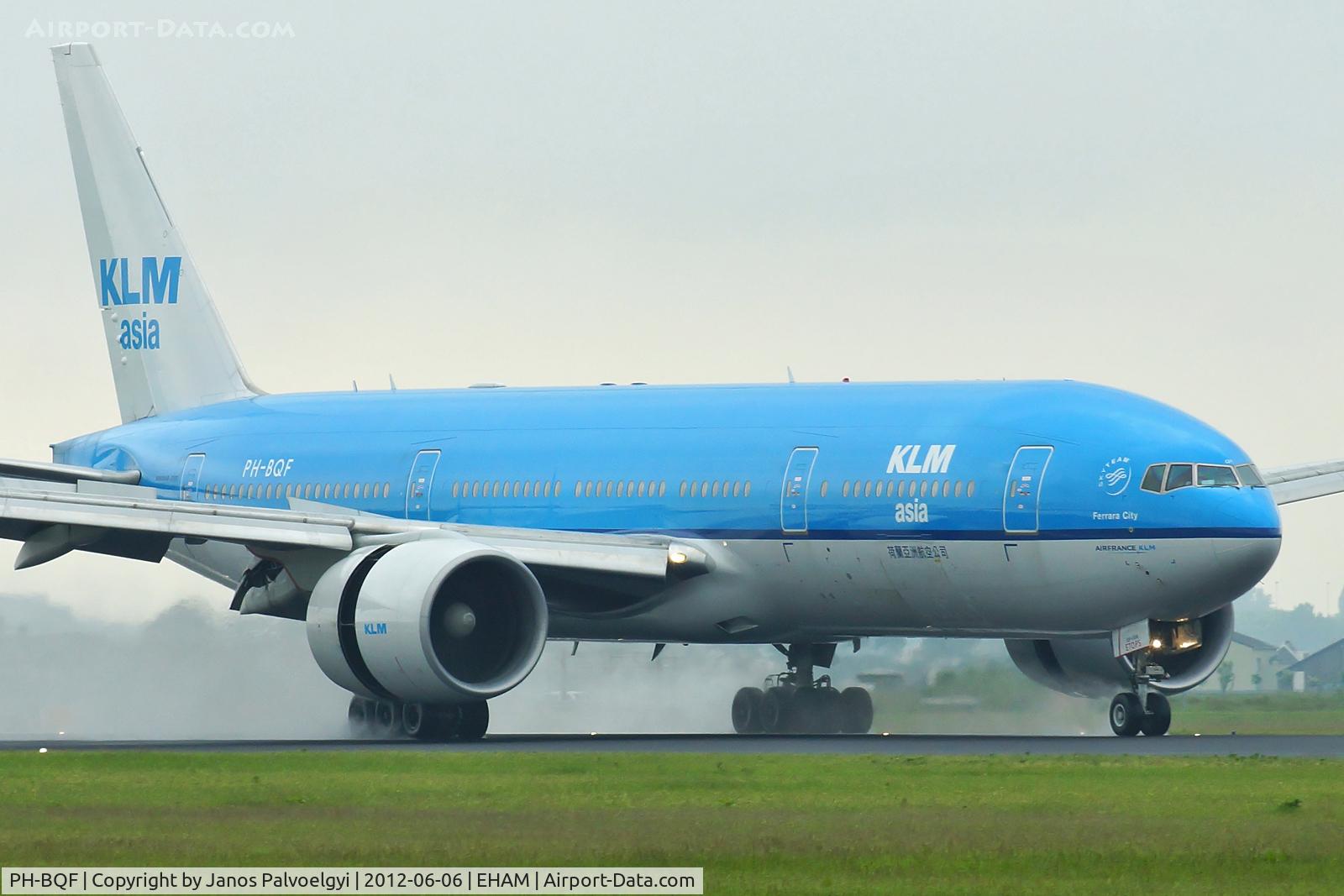 PH-BQF, 2004 Boeing 777-206/ER C/N 29398, KLM Asia Boeing B777-206/ER landing in EHAM/AMS