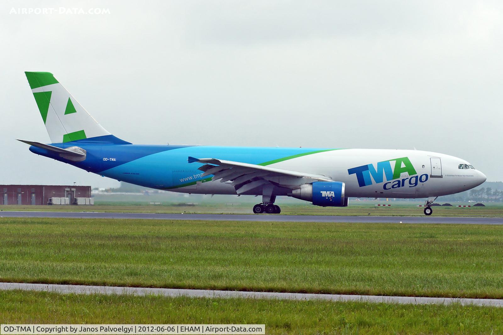 OD-TMA, 2006 Airbus A300F4-622R(F) C/N 0872, Trans Meditteranean Airwas AIRBUS A300F4-622R landing in EHAM/AMS