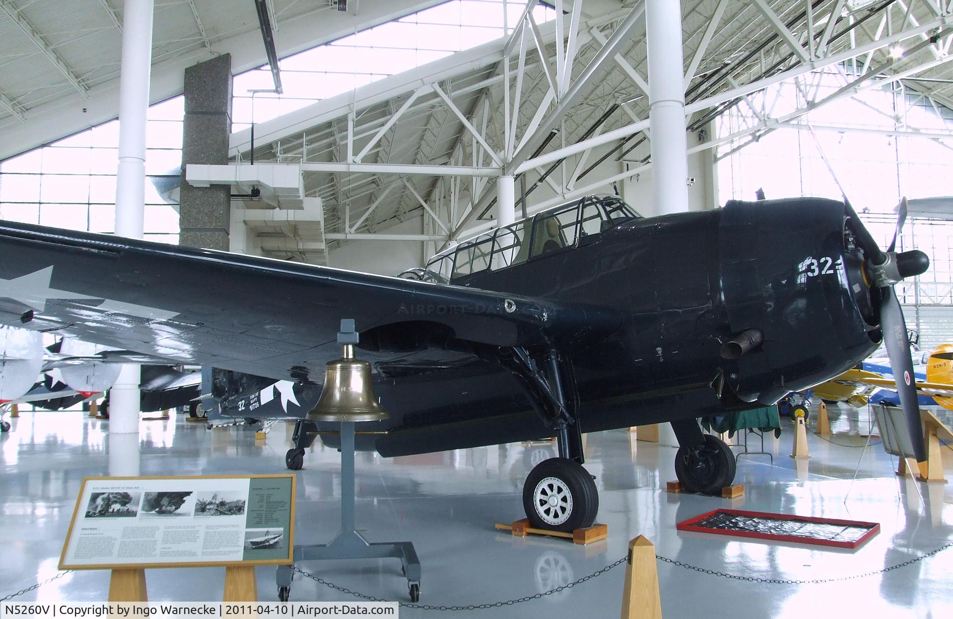 N5260V, 1945 Grumman TBM-3E Avenger C/N 4631 (Bu91726), Grumman (General Motors) TBM-3E Avenger at the Evergreen Aviation & Space Museum, McMinnville OR