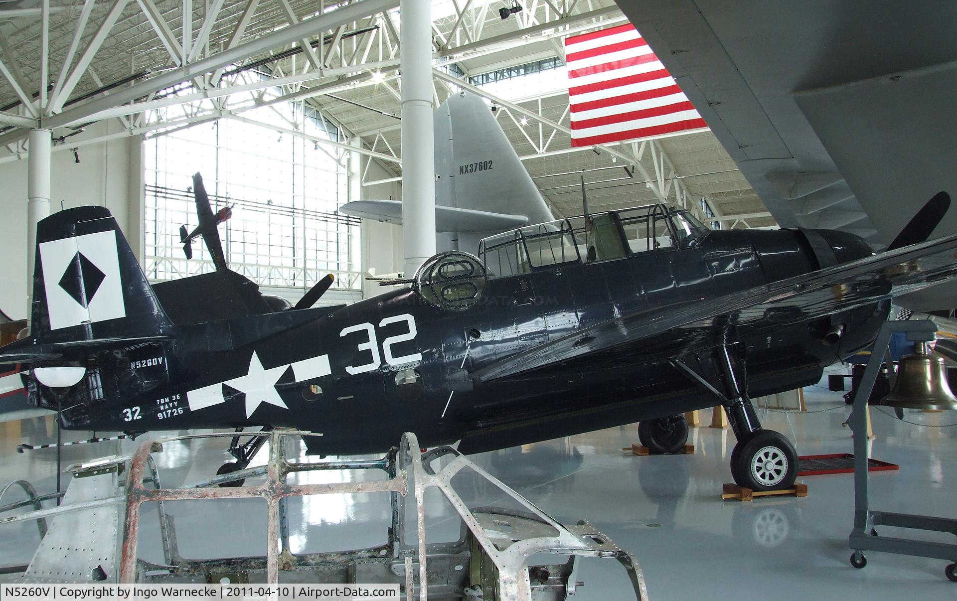 N5260V, 1945 Grumman TBM-3E Avenger C/N 4631 (Bu91726), Grumman (General Motors) TBM-3E Avenger at the Evergreen Aviation & Space Museum, McMinnville OR