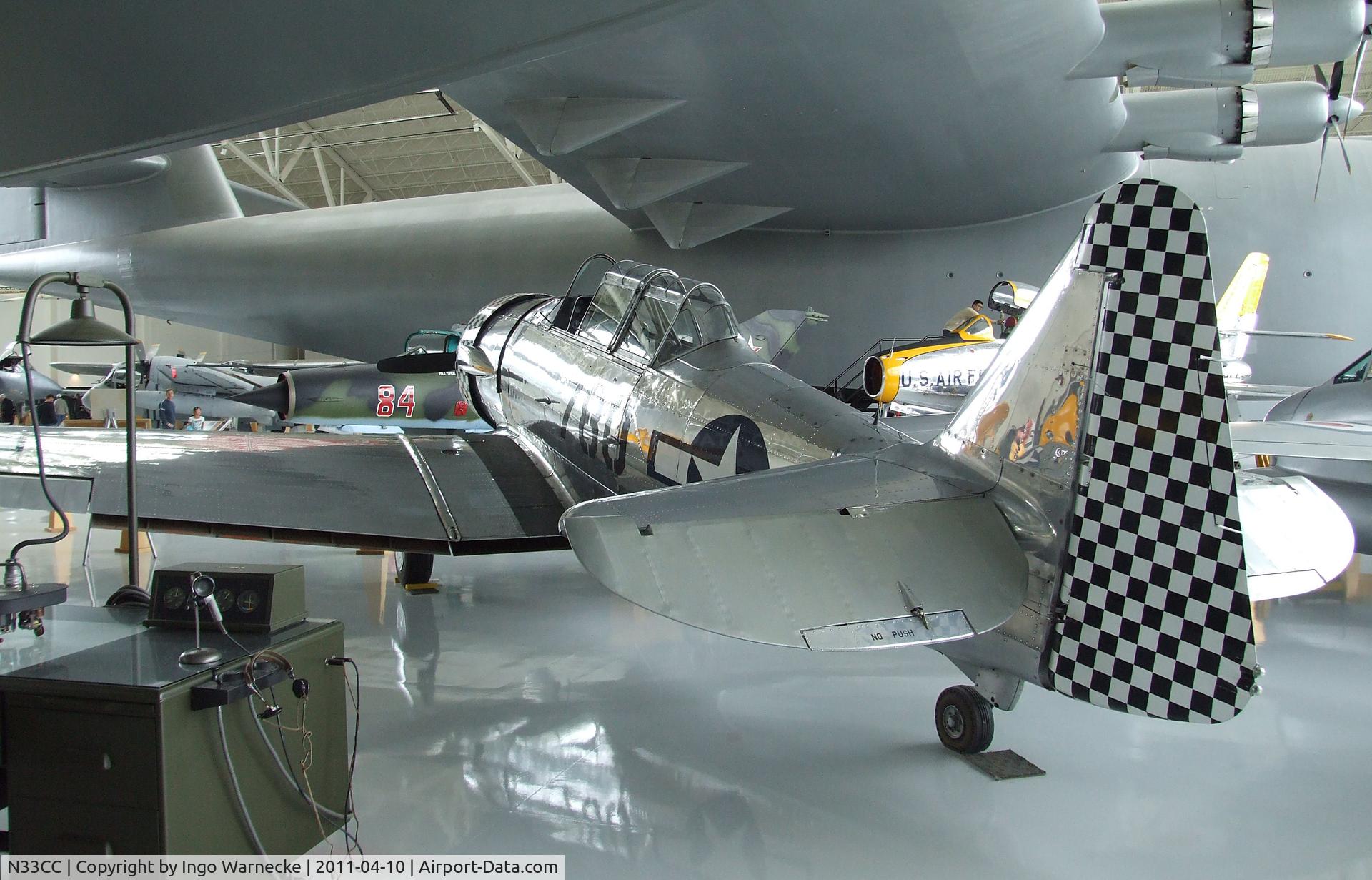 N33CC, 1956 North American SNJ-4 Texan C/N 88-13466, North American SNJ-4 Texan at the Evergreen Aviation & Space Museum, McMinnville OR