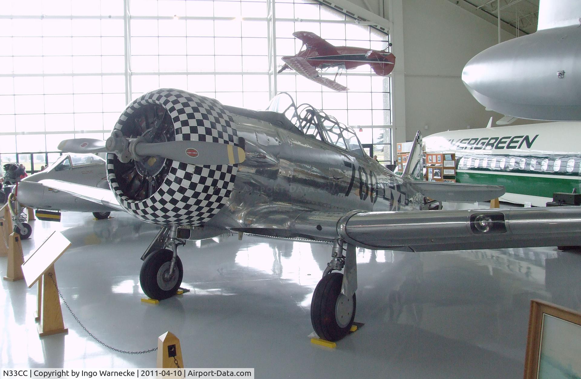 N33CC, 1956 North American SNJ-4 Texan C/N 88-13466, North American SNJ-4 Texan at the Evergreen Aviation & Space Museum, McMinnville OR