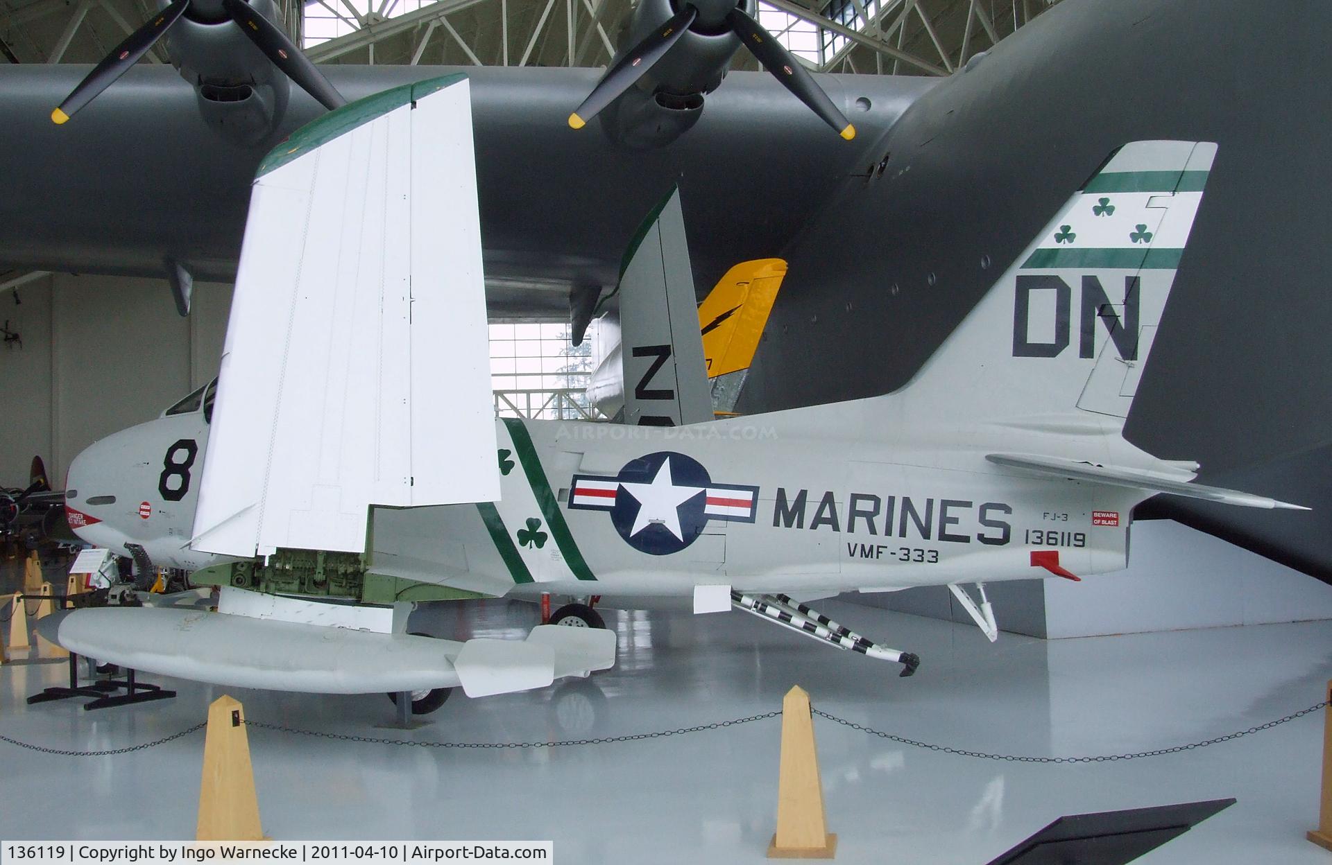 136119, North American F-1C Fury C/N 194-346, North American F-1C (FJ-3) Fury at the Evergreen Aviation & Space Museum, McMinnville OR
