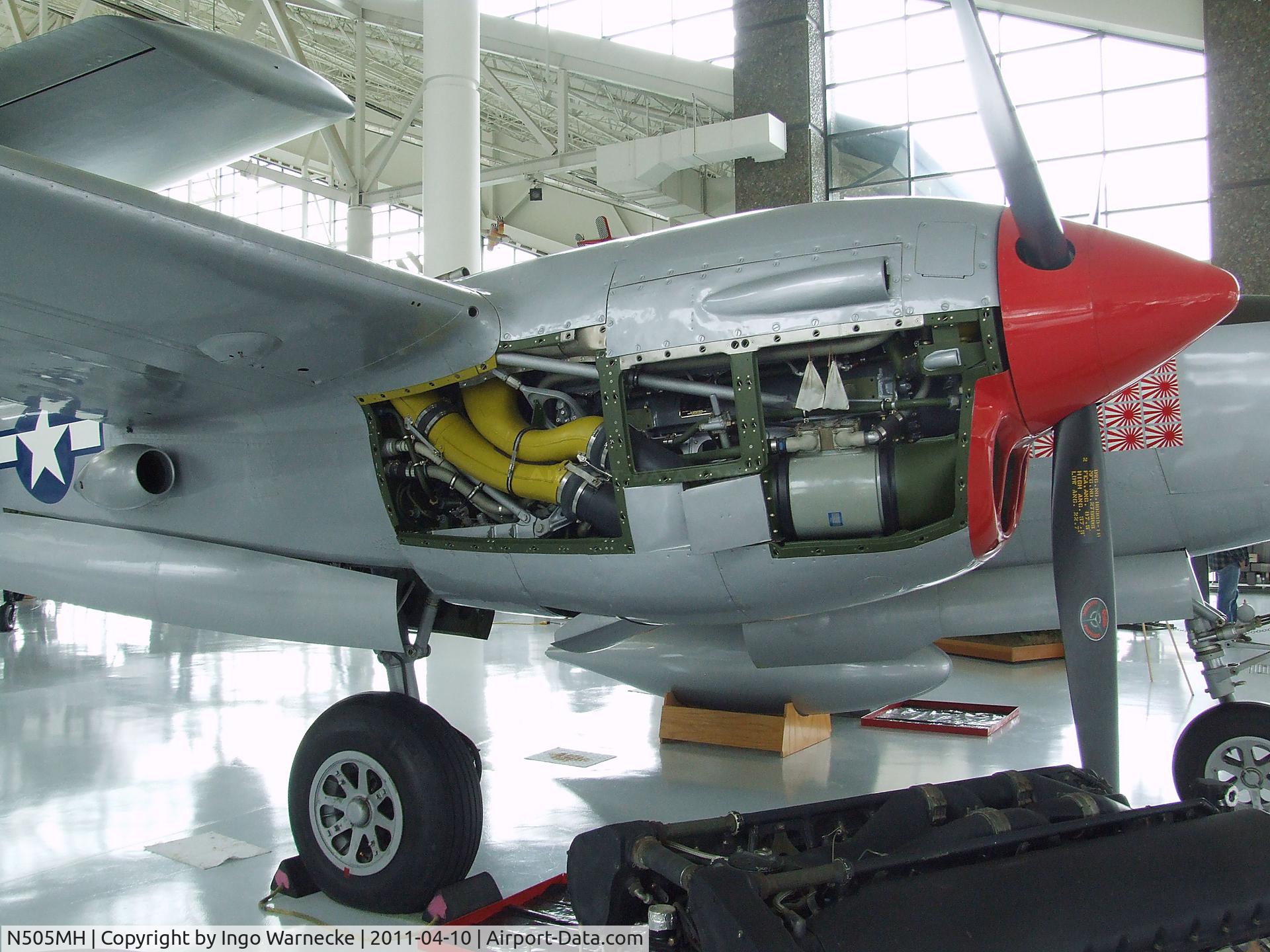 N505MH, 1945 Lockheed P-38L C/N 197425-501, Lockheed P-38L Lightning at the Evergreen Aviation & Space Museum, McMinnville OR