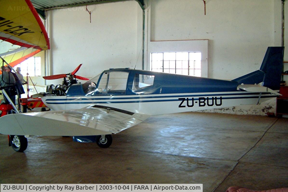 ZU-BUU, 1999 Zenair CH-600 Zodiac C/N CB-04, Zenair CH.600 Zodiac [CB-04] Petit~ZS 04/10/2003