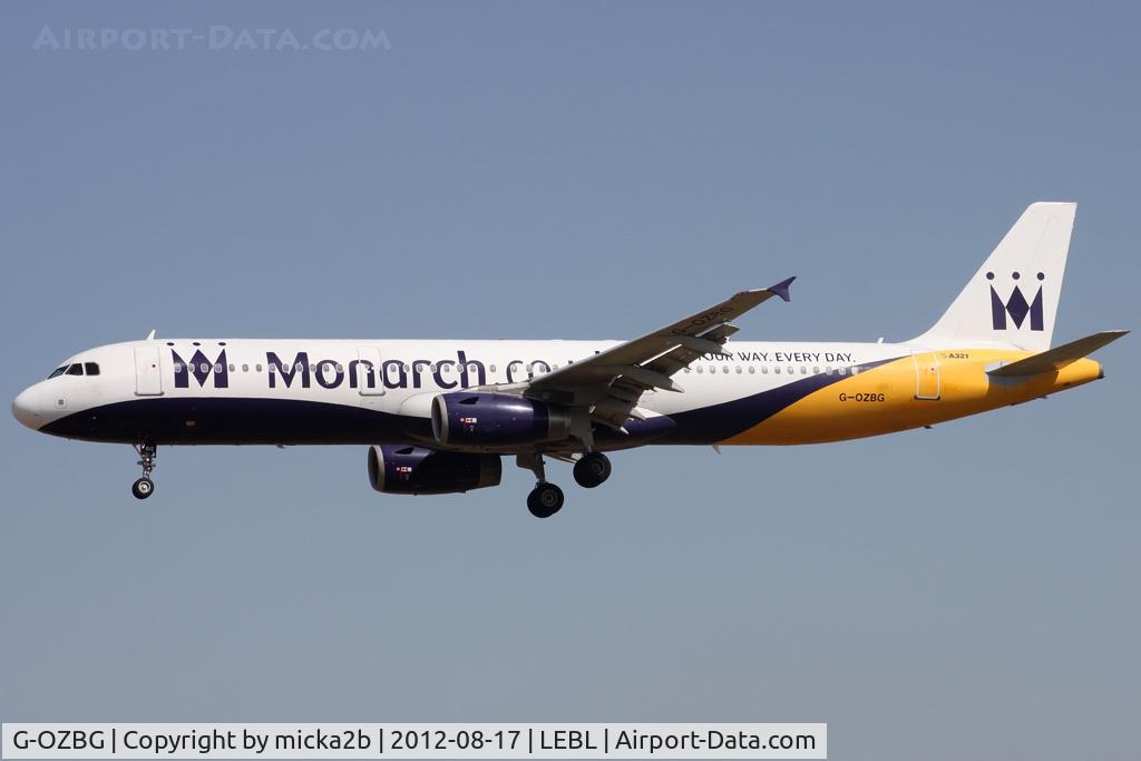 G-OZBG, 2003 Airbus A321-231 C/N 1941, Landing