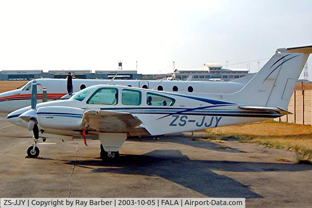 ZS-JJY, Beech 95-B55 Baron Baron C/N TC-1874, Beech 95-B55 Baron [TC-1874] Lanseria~ZS 05/10/2003