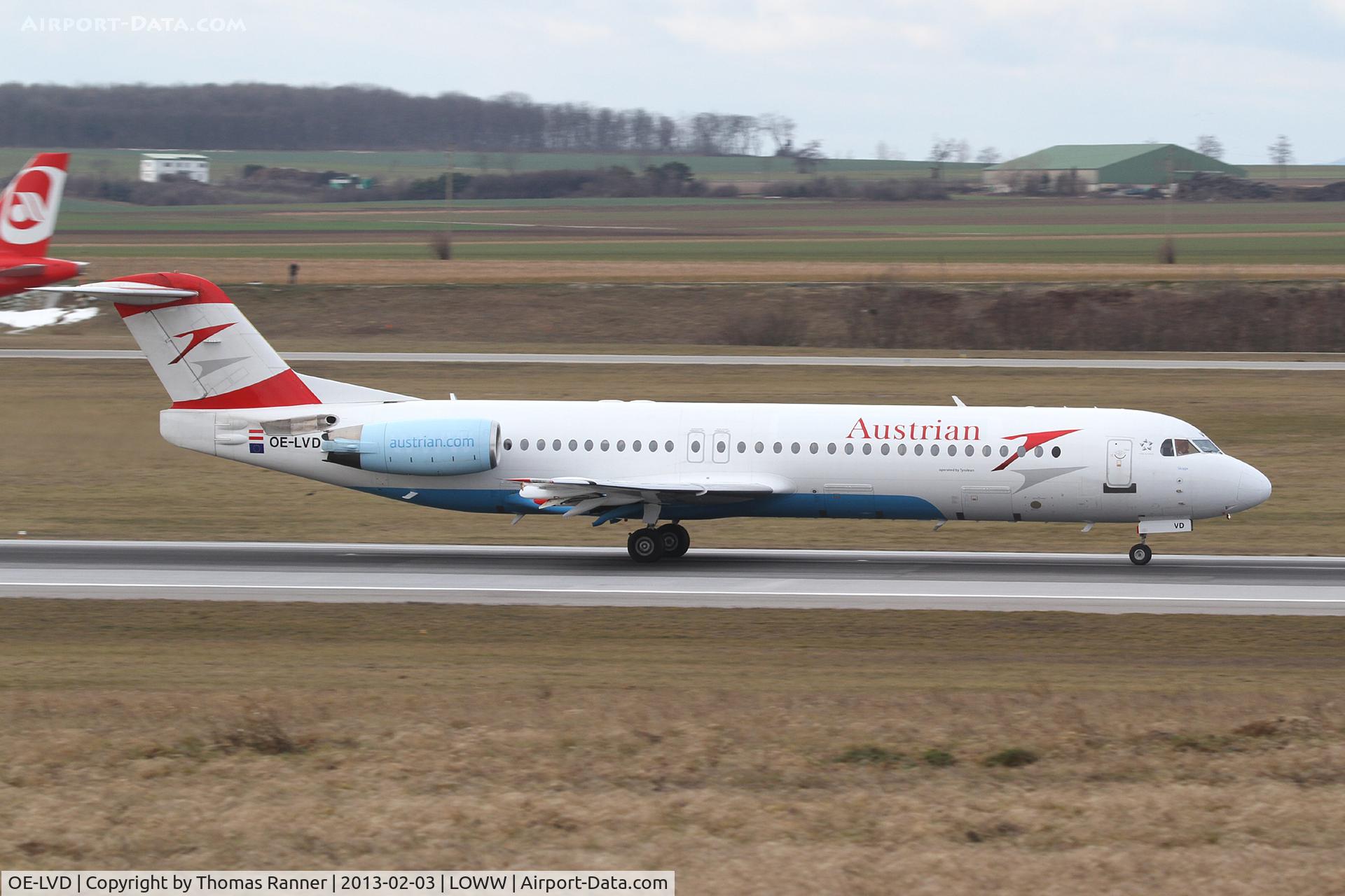 OE-LVD, 1994 Fokker 100 (F-28-0100) C/N 11515, Austrian Fokker 100