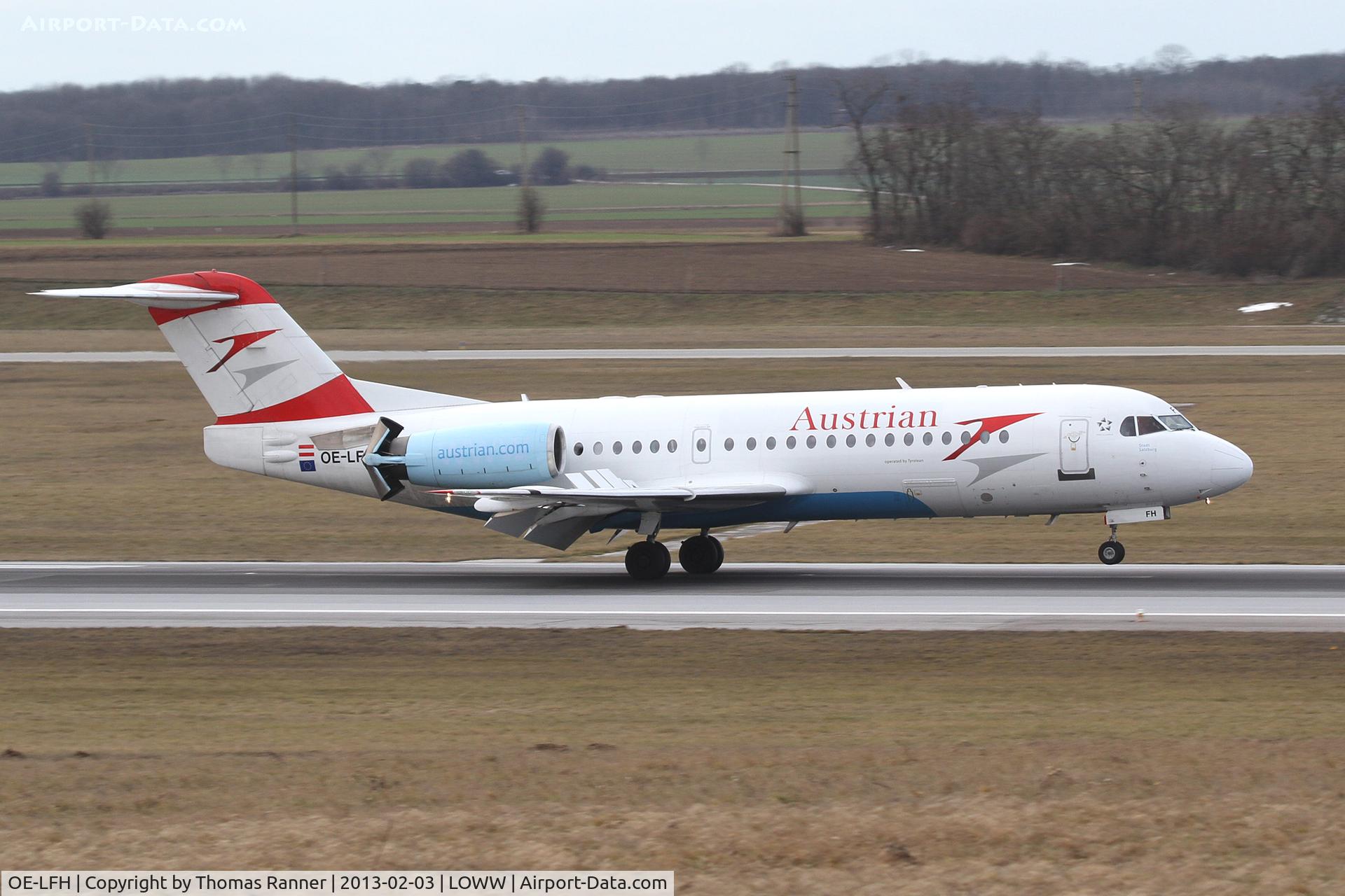OE-LFH, 1995 Fokker 70 (F-28-0070) C/N 11554, Austrian Fokker 70